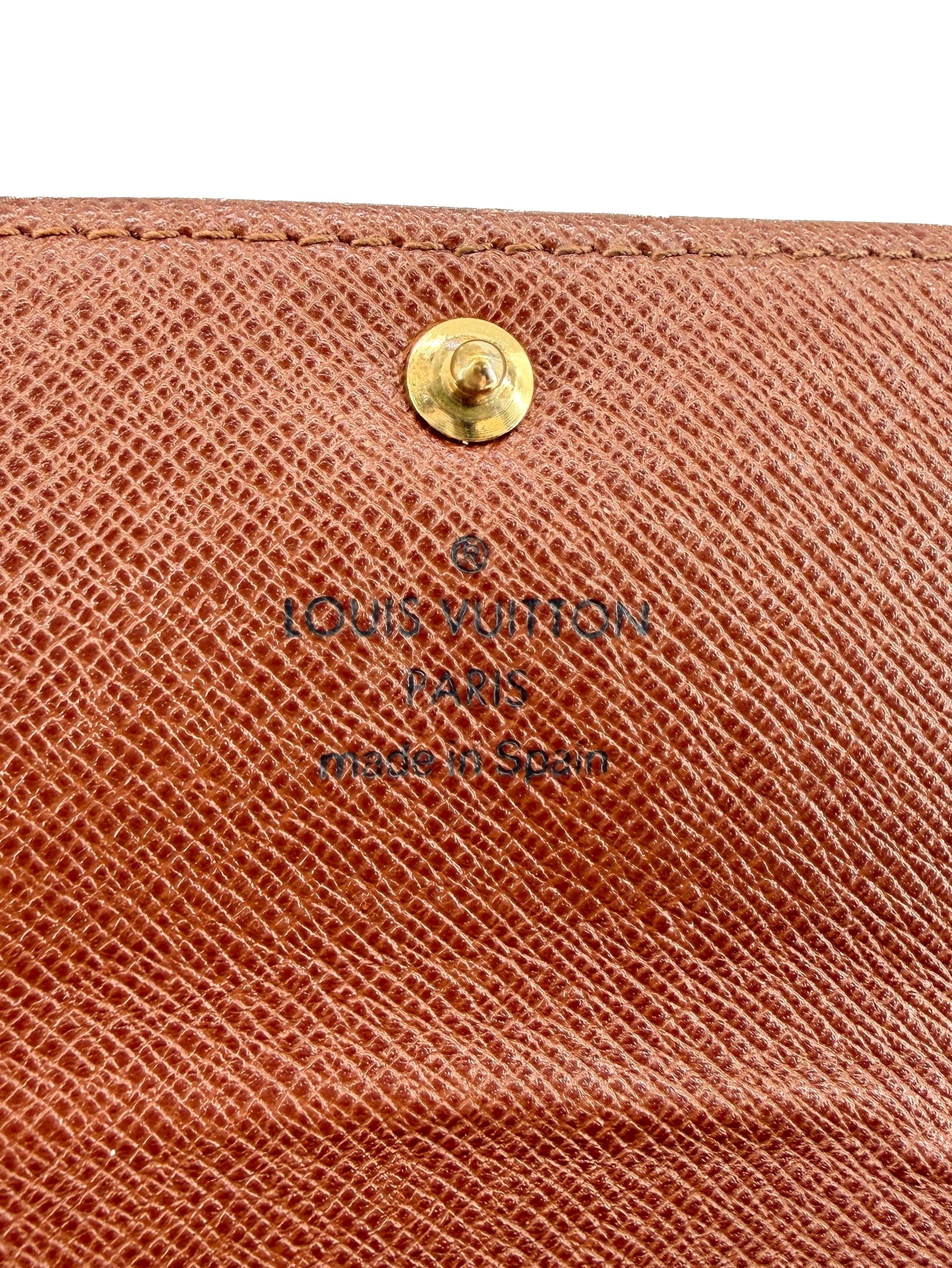 Louis Vuitton monogram Porte Monnaie Tressor wallet CA0013