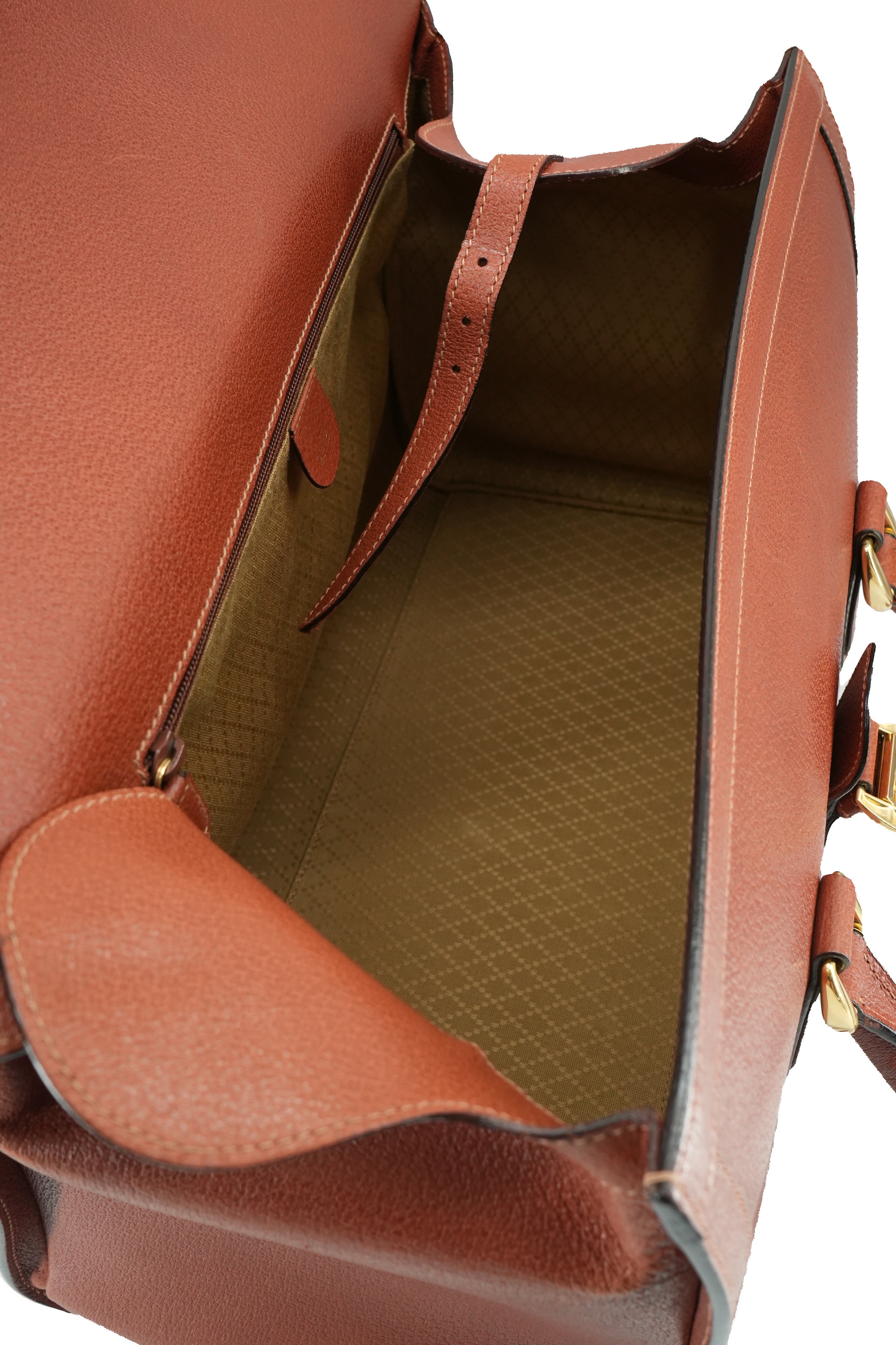 Gucci brown vintage weekender bag 012-122-3435
