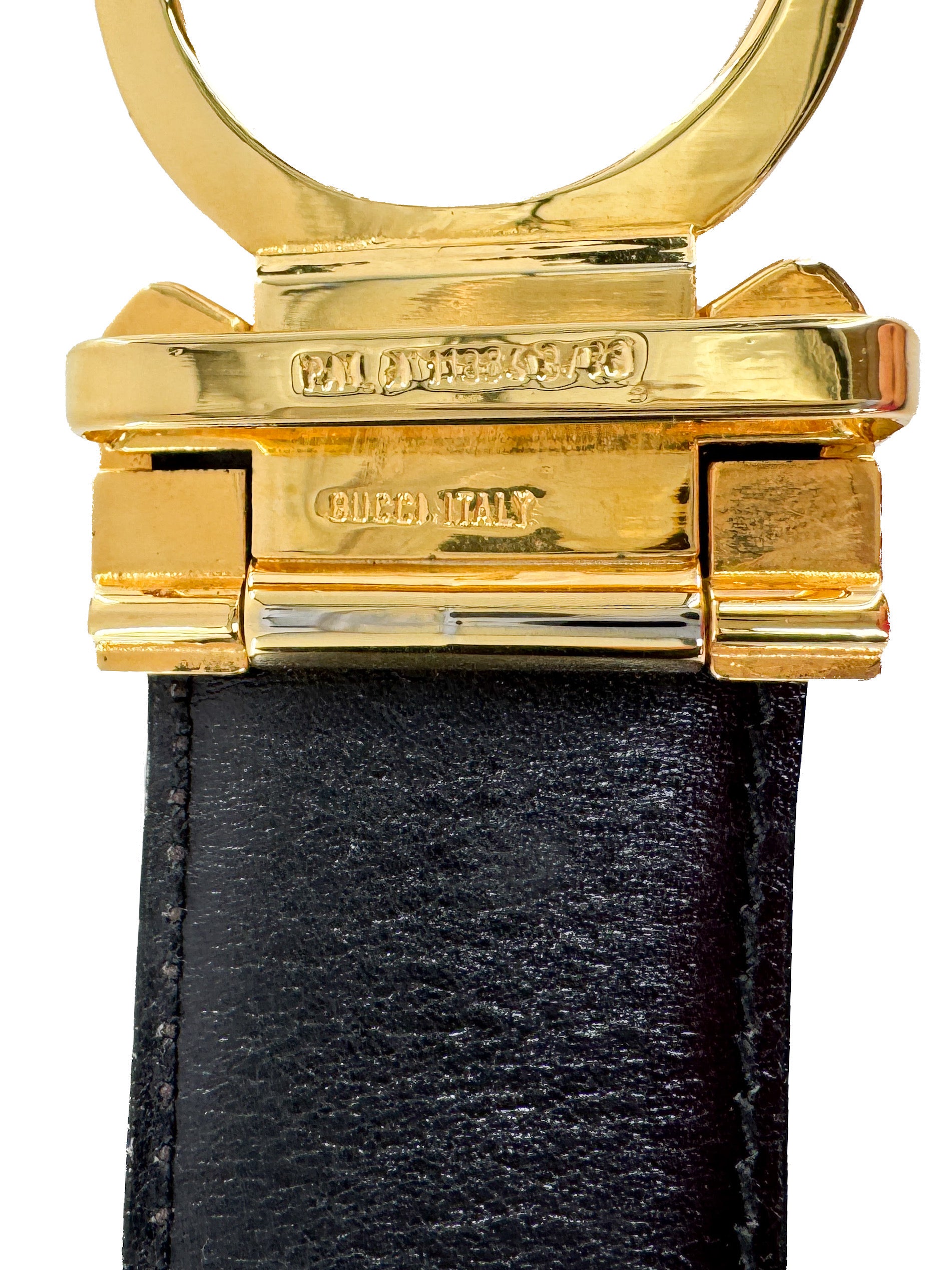 Gucci brown leather vintage belt