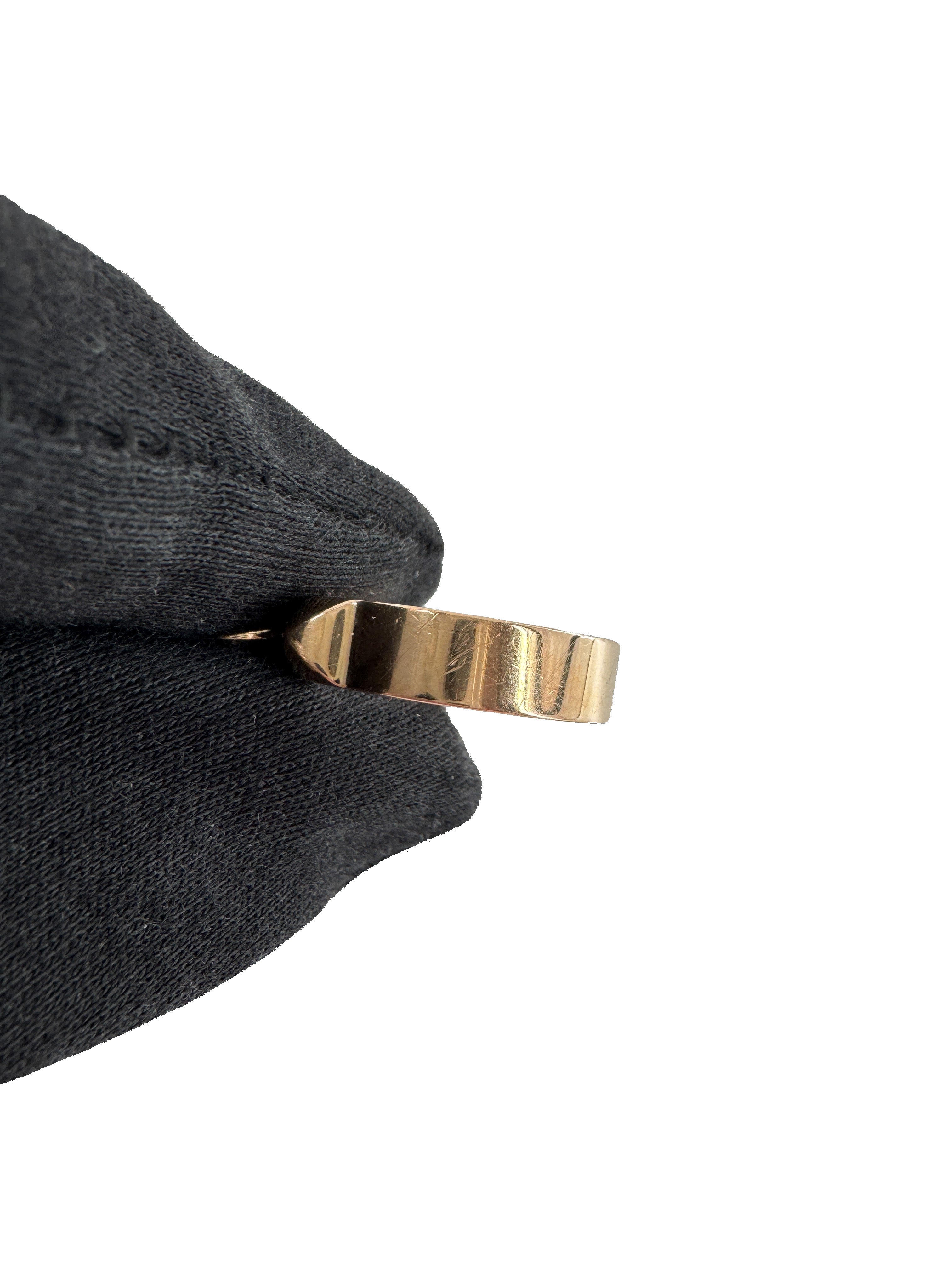 Hermès collier de chien rose gold tone ring 8459