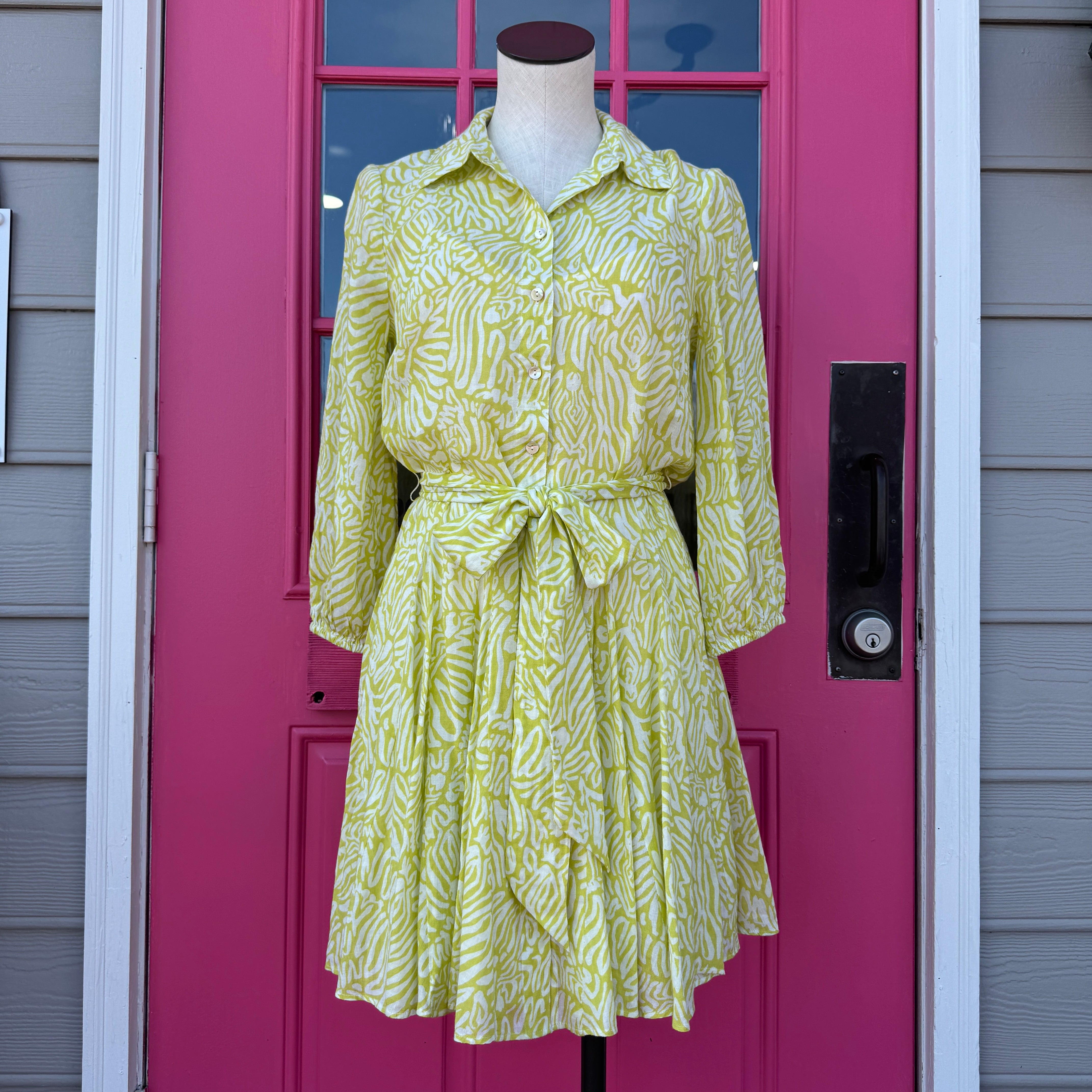 Lilly Pulitzer Melony shirt dress Zee Bebe size 2 NWT