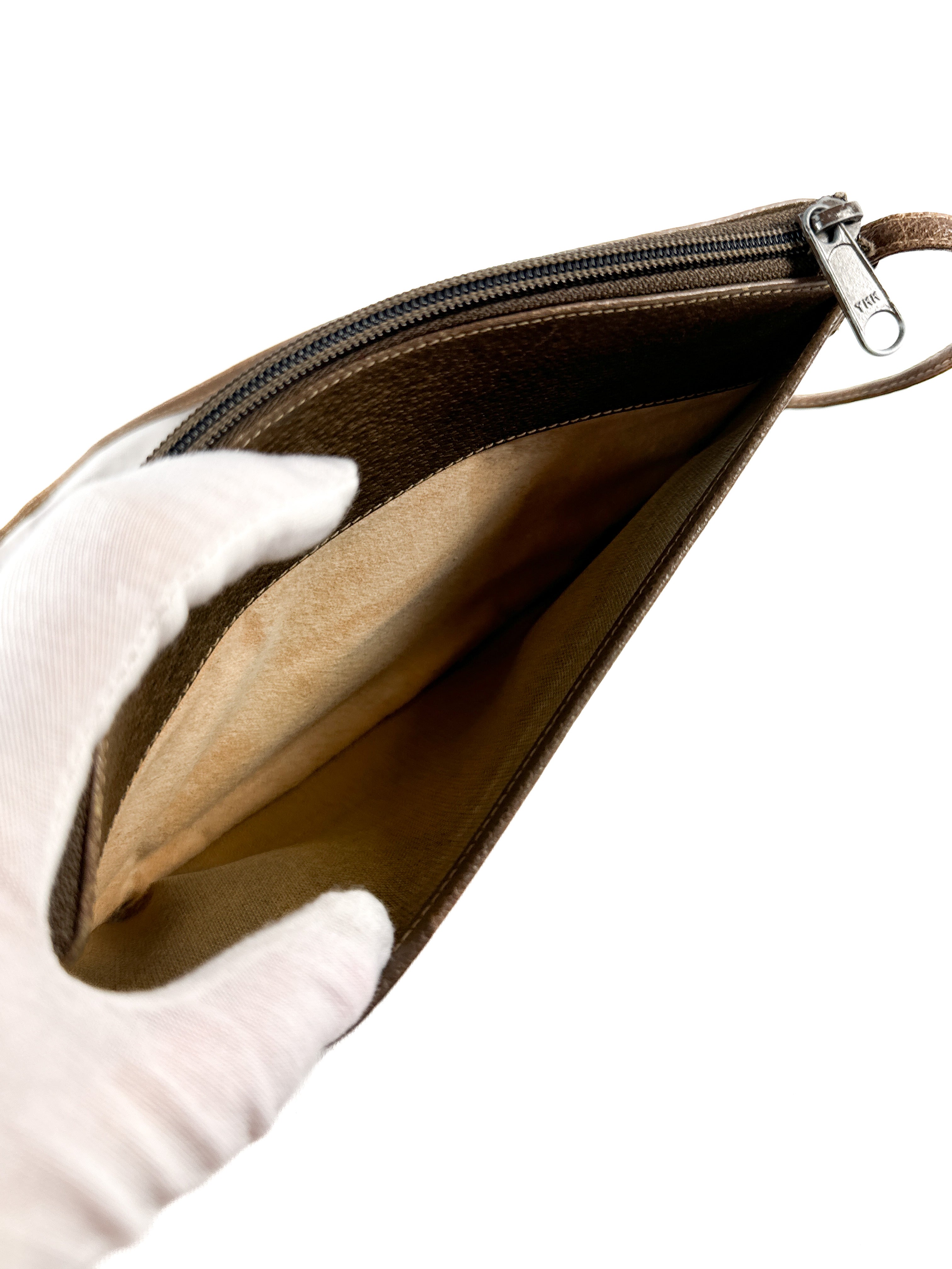 Gucci signature coated canvas vintage crossbody 80s/90s