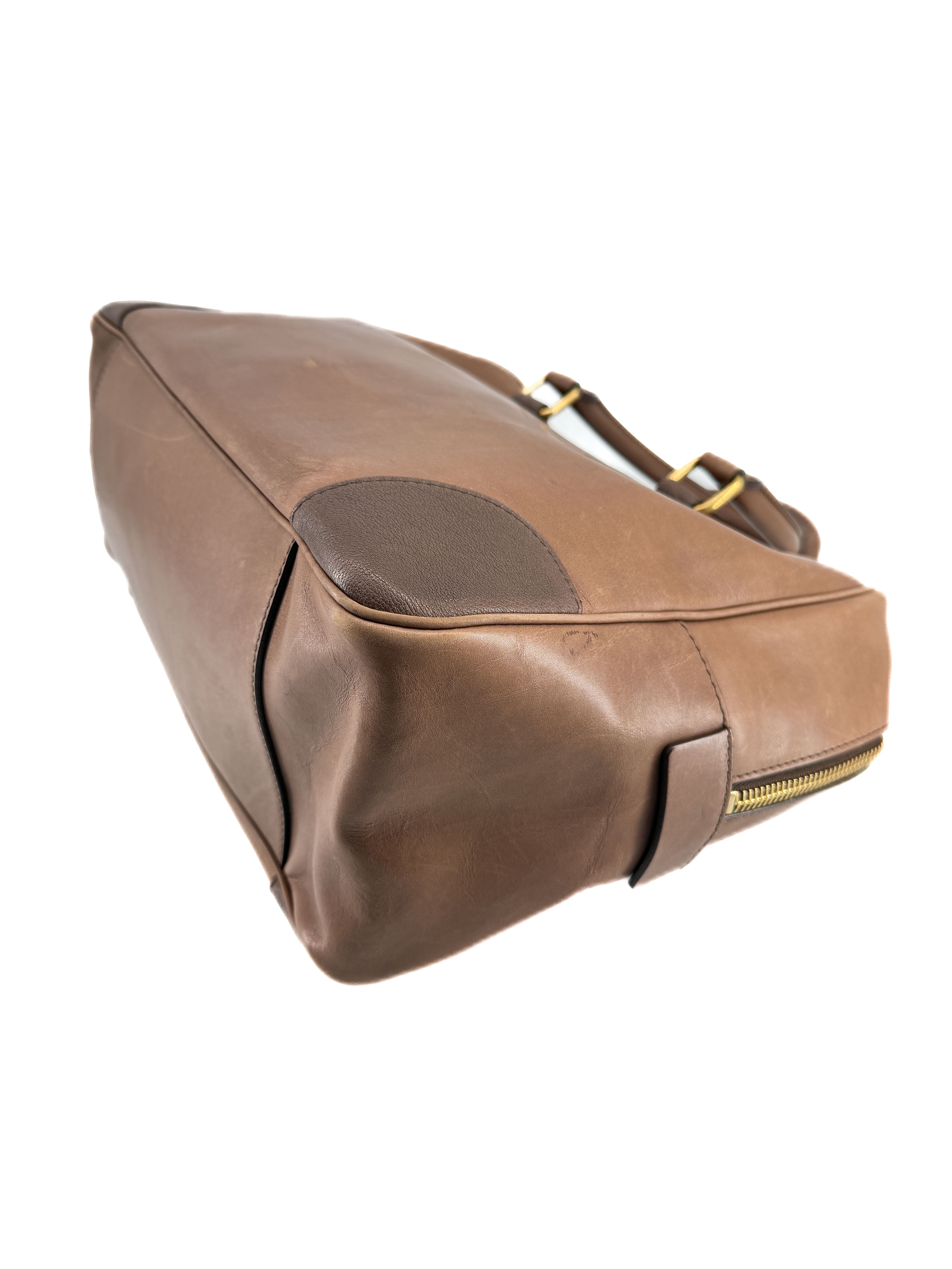 Celine two tone brown leather bag WPA0140