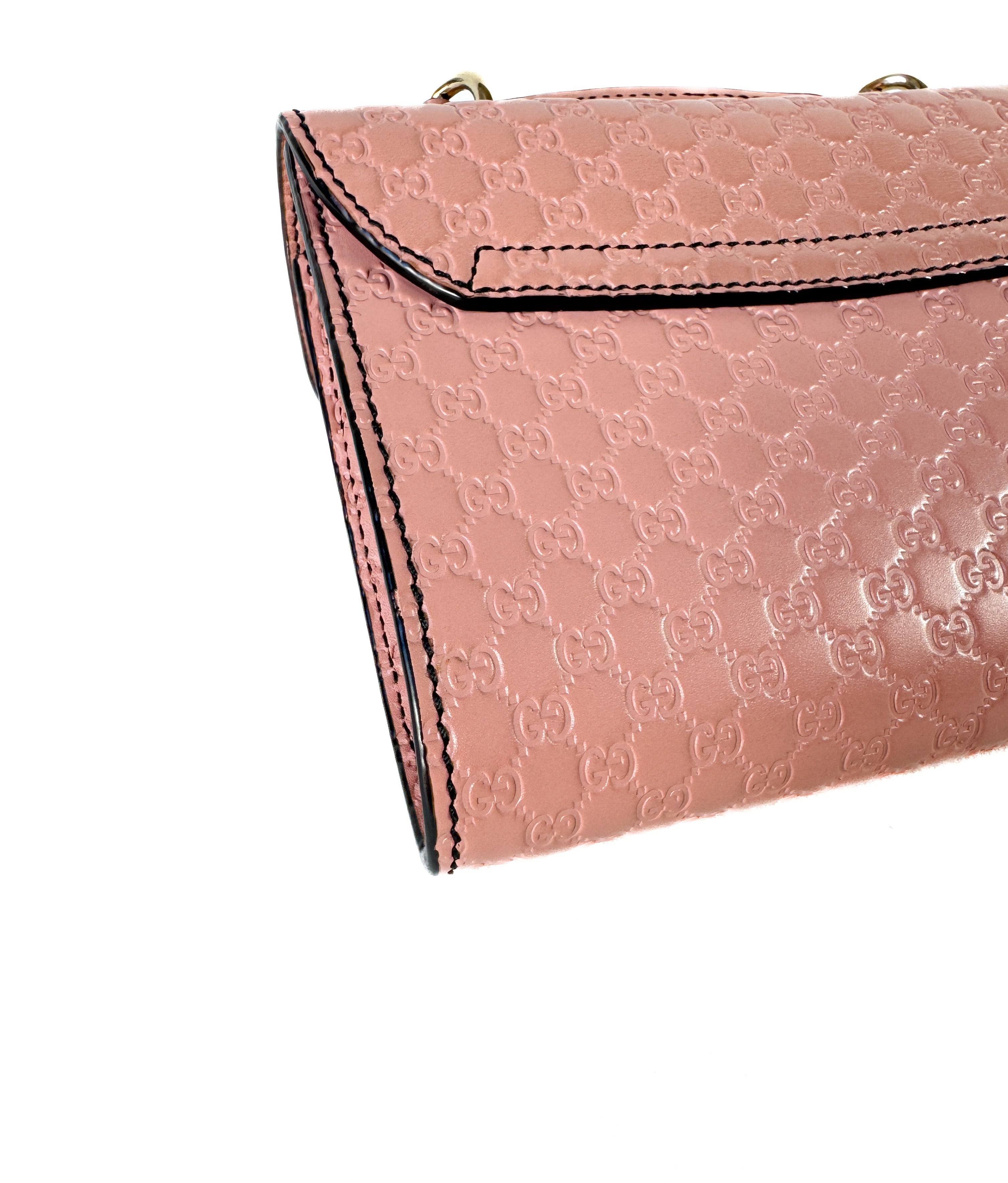 Gucci Microguccissima Mini Emily light pink leather crossbody