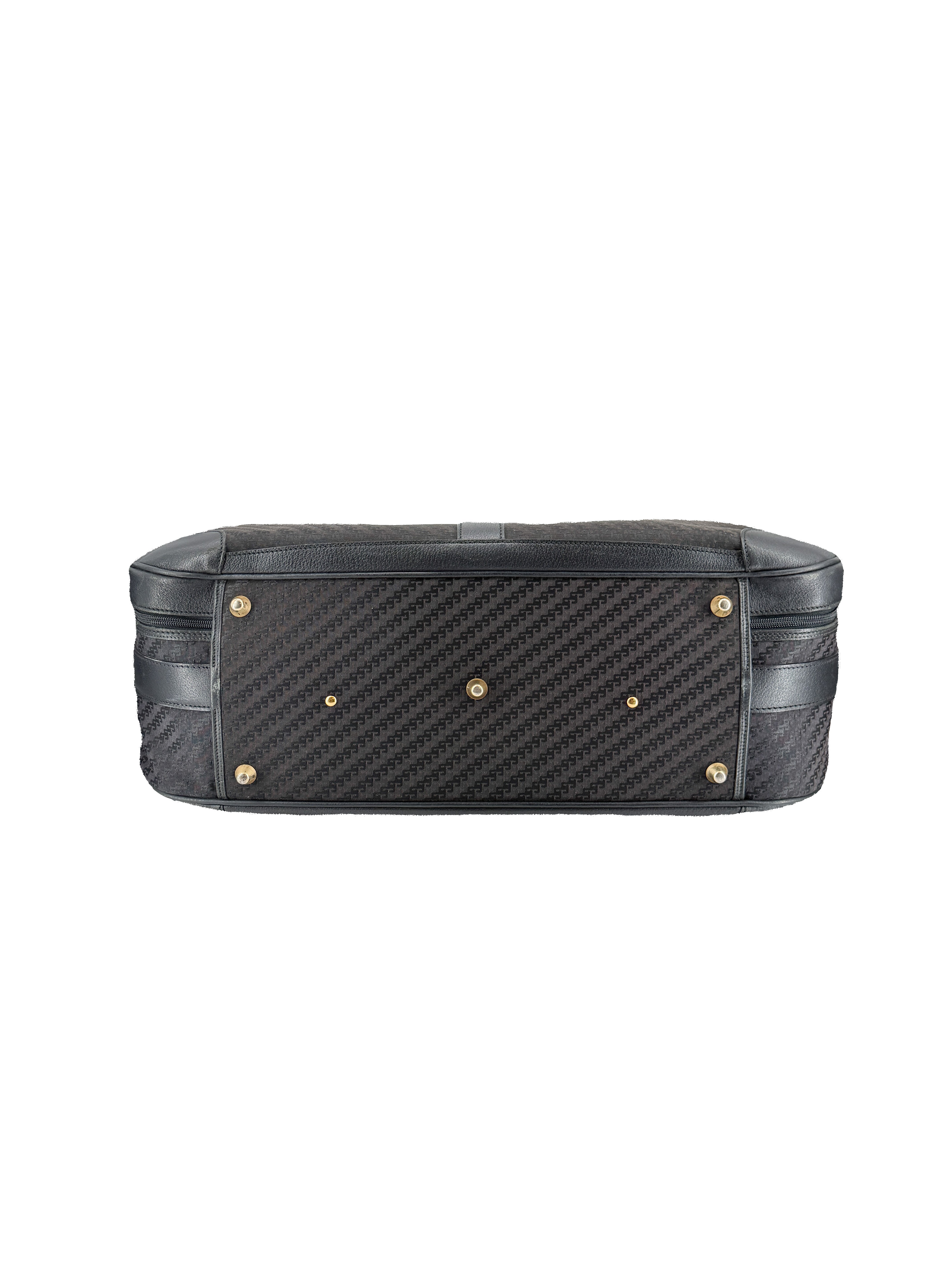 Gucci black vintage G print suitcase 1211-65