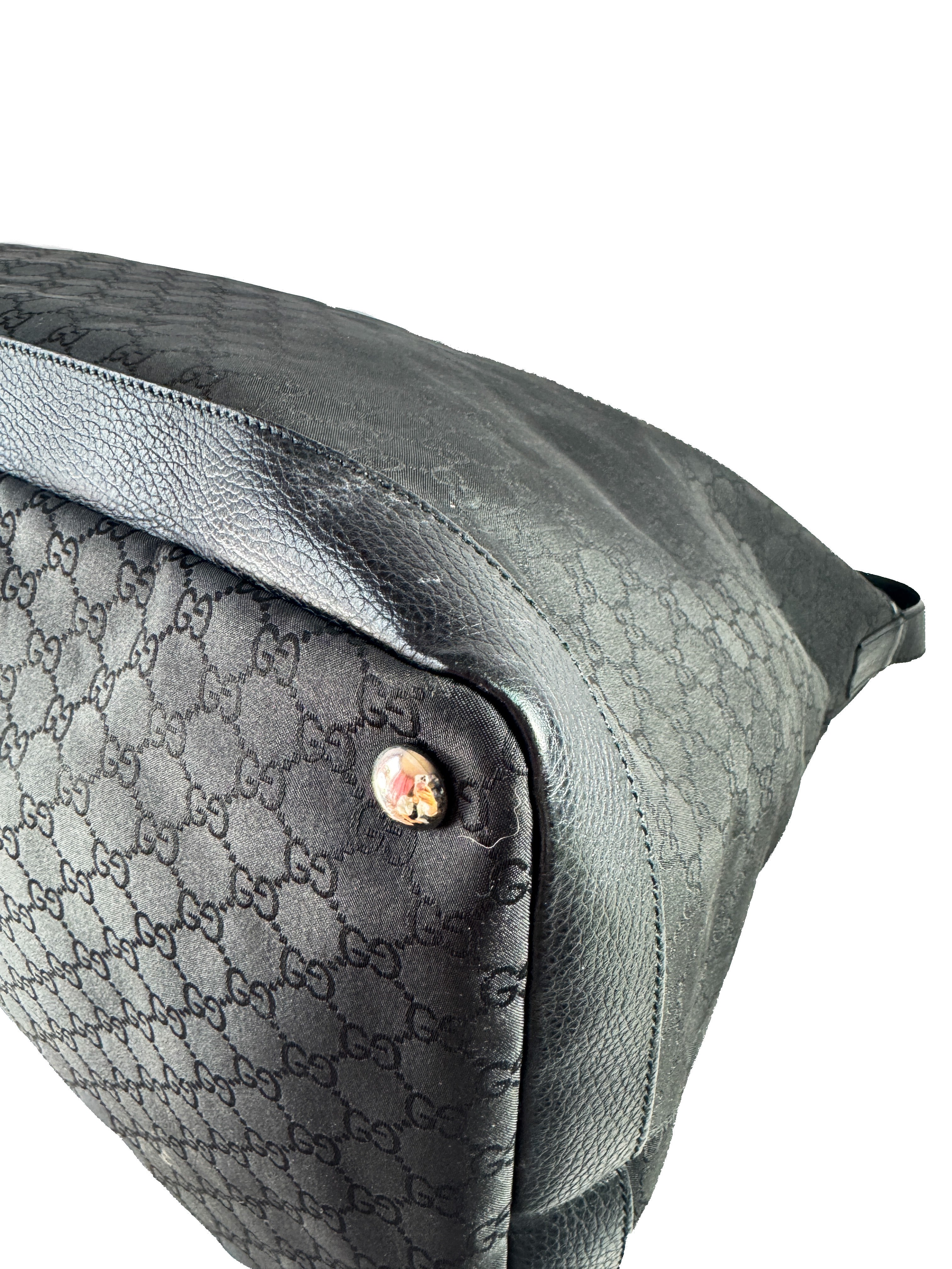 Gucci black GG XL travel bag 105669 520981