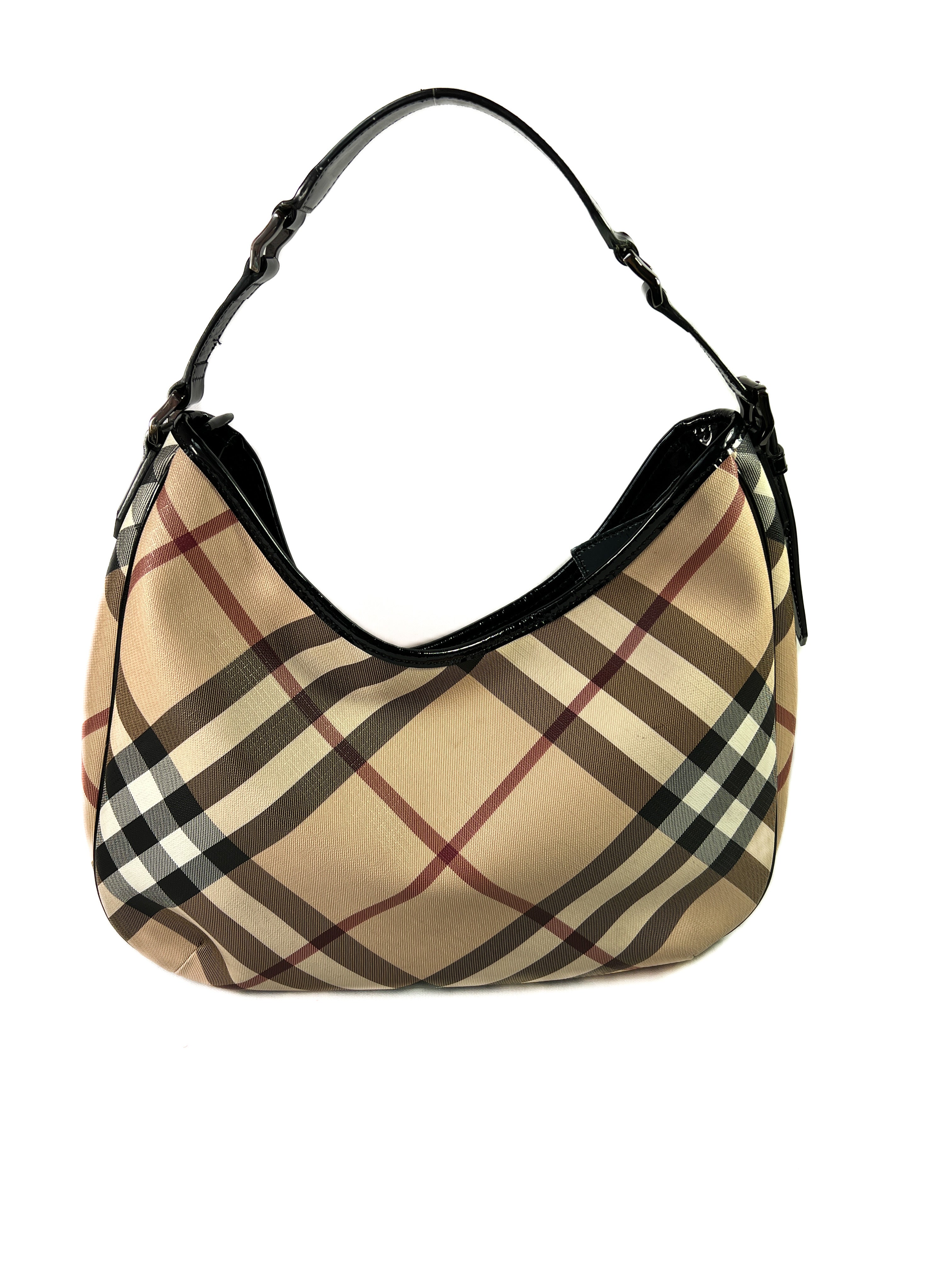 Burberry supernova check hobo shoulder bag