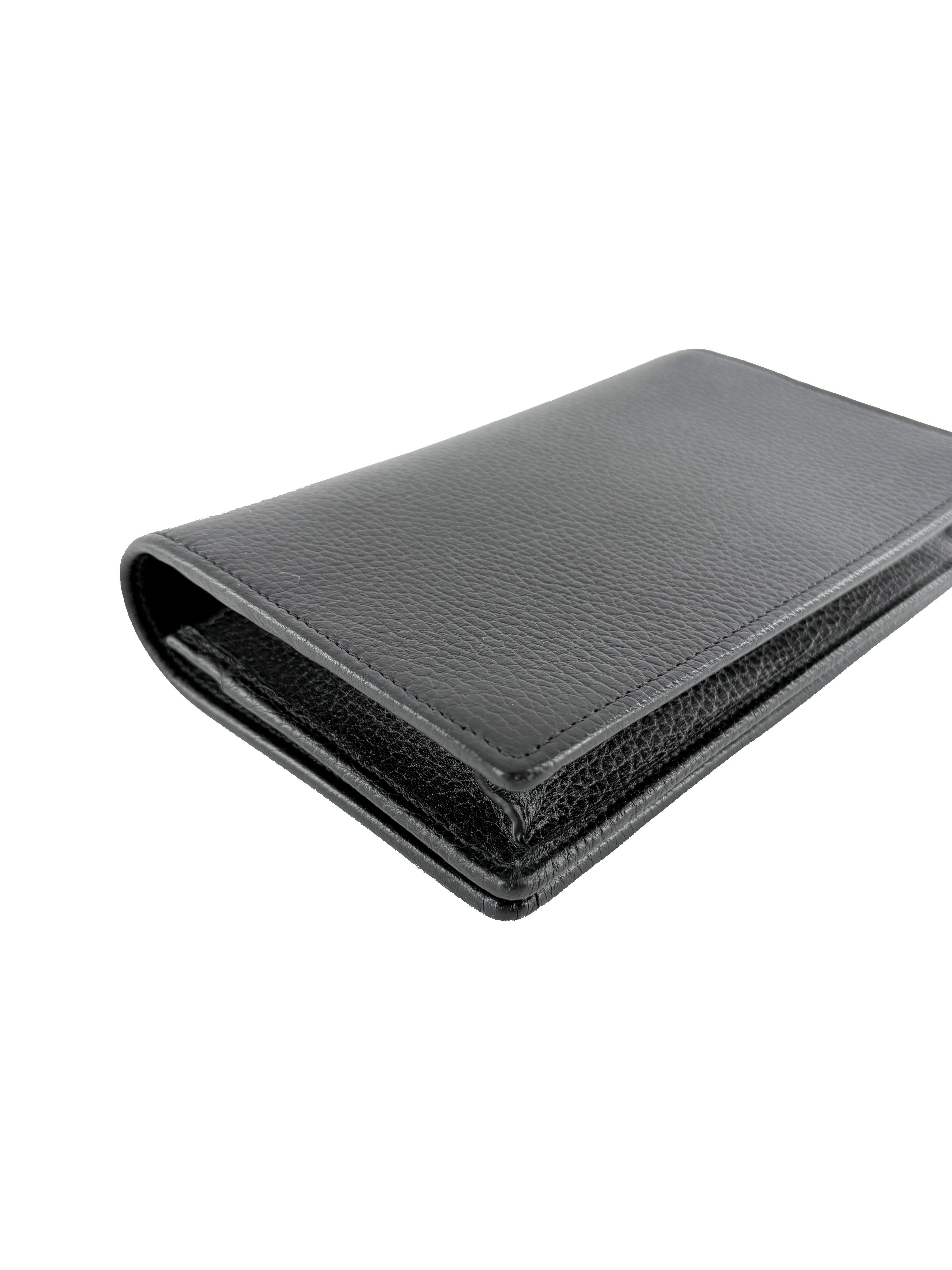 Gucci black leather Marmont wallet on chain 497985 2184 - My Girlfriend's Wardrobe LLC