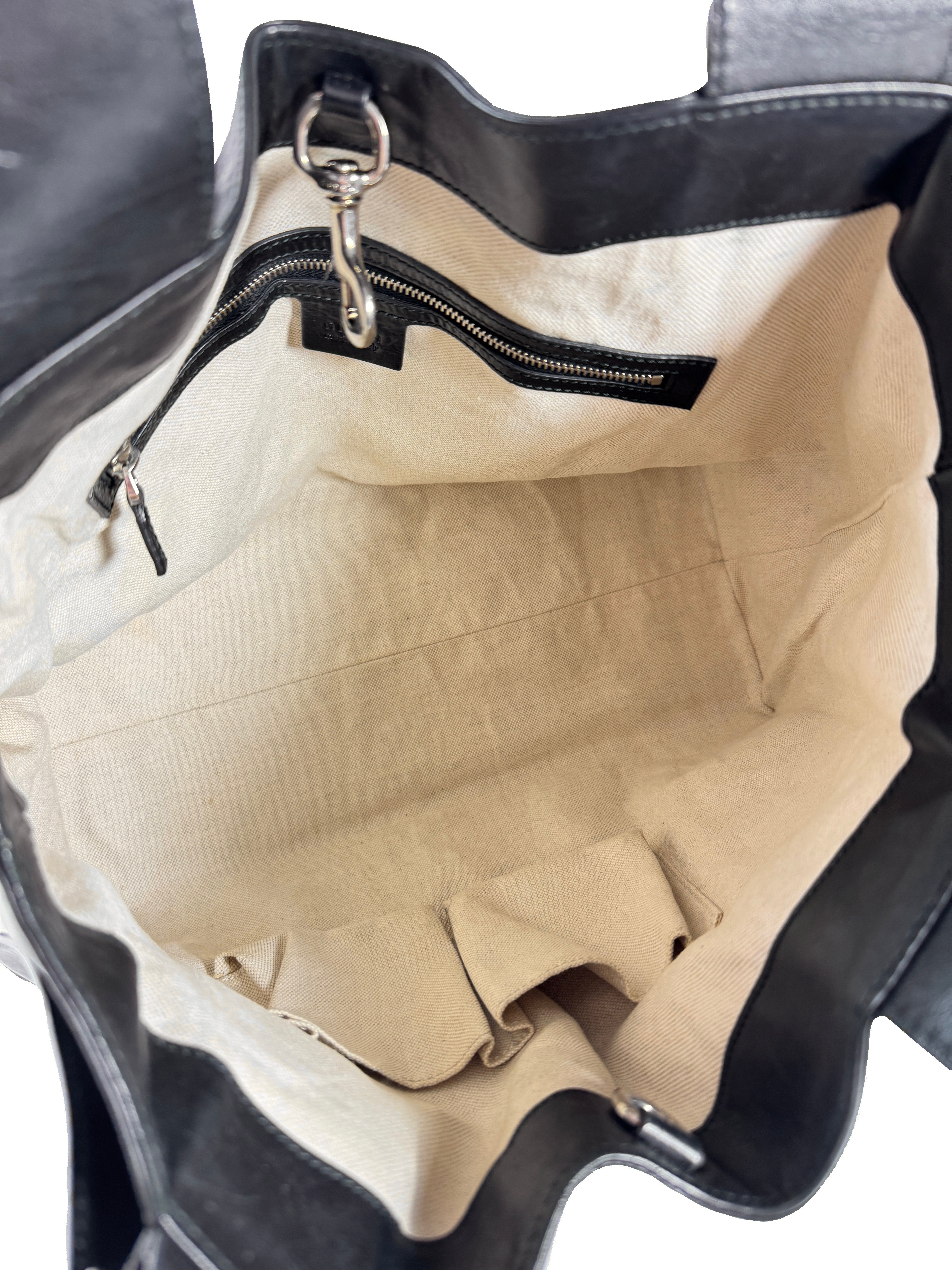 Gucci black horse head Ribot tote 296877 502752