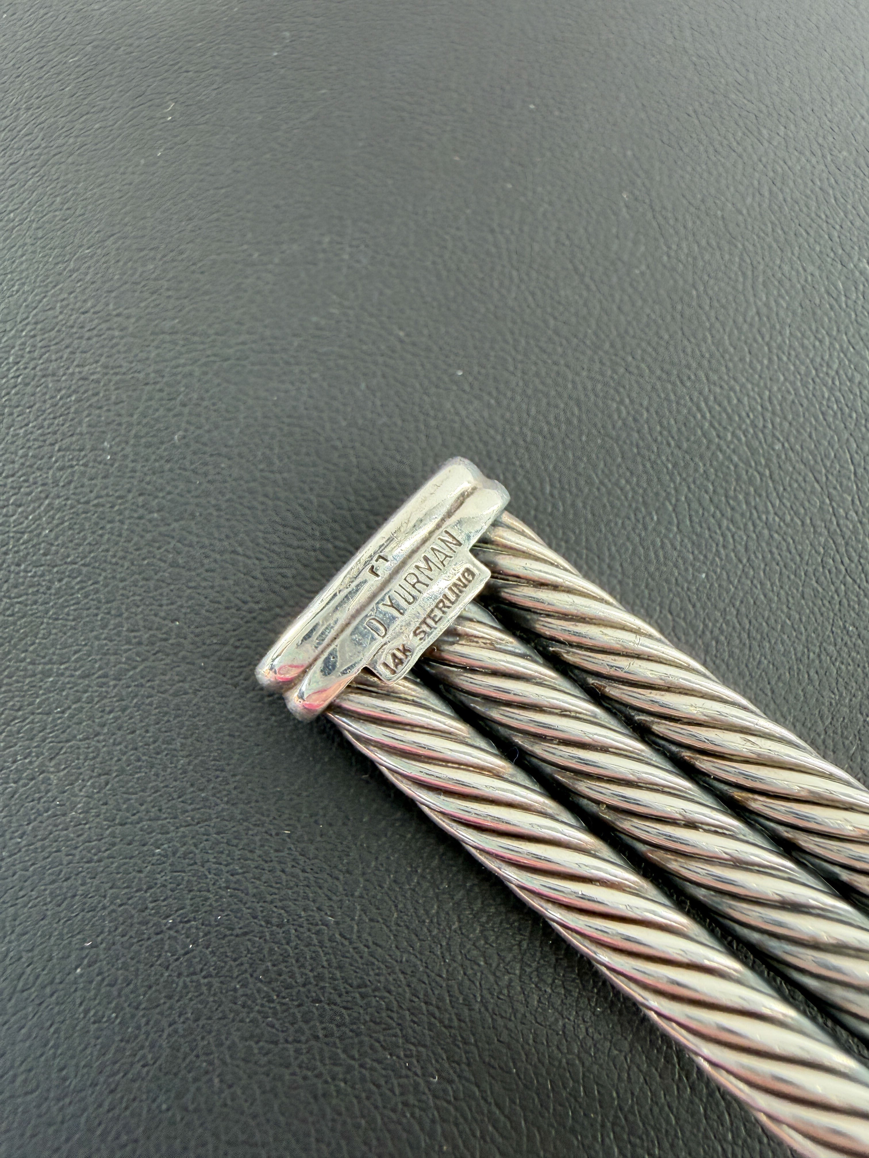 David Yurman sterling silver, yellow gold, gemstone confetti choker necklace