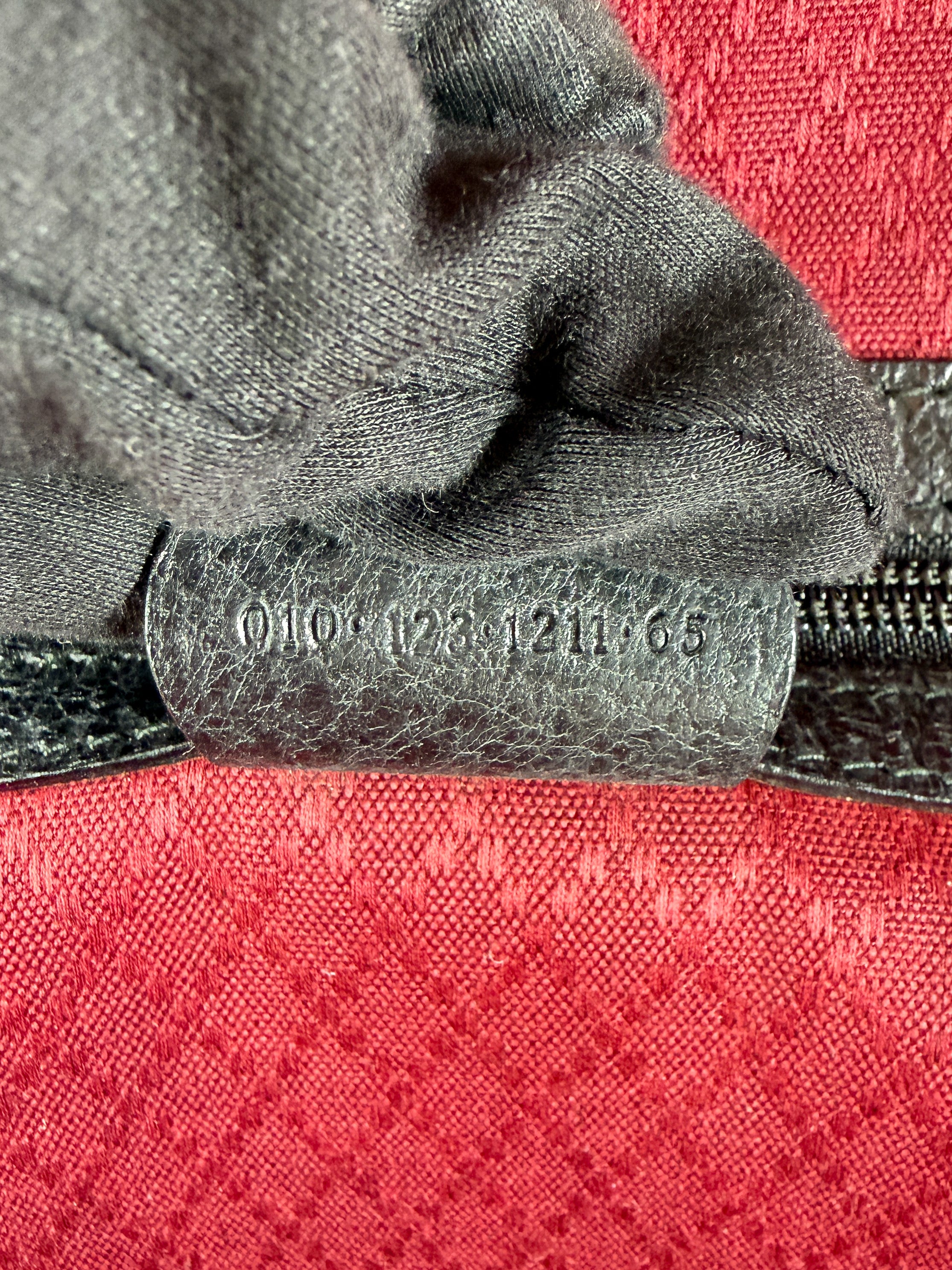 Gucci black vintage G print suitcase 1211-65