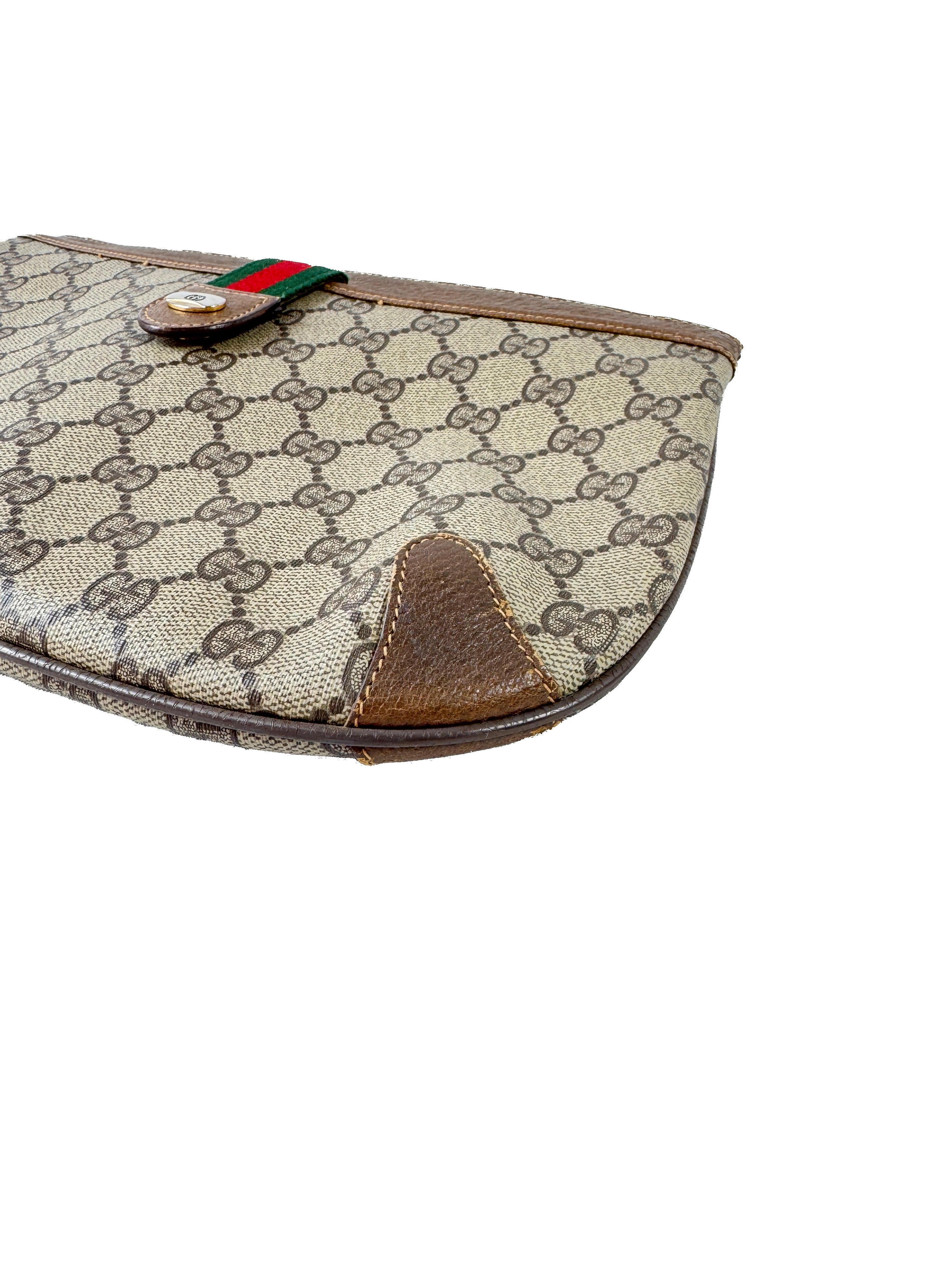 Gucci brown vintage Sherry line crossbody 90402026