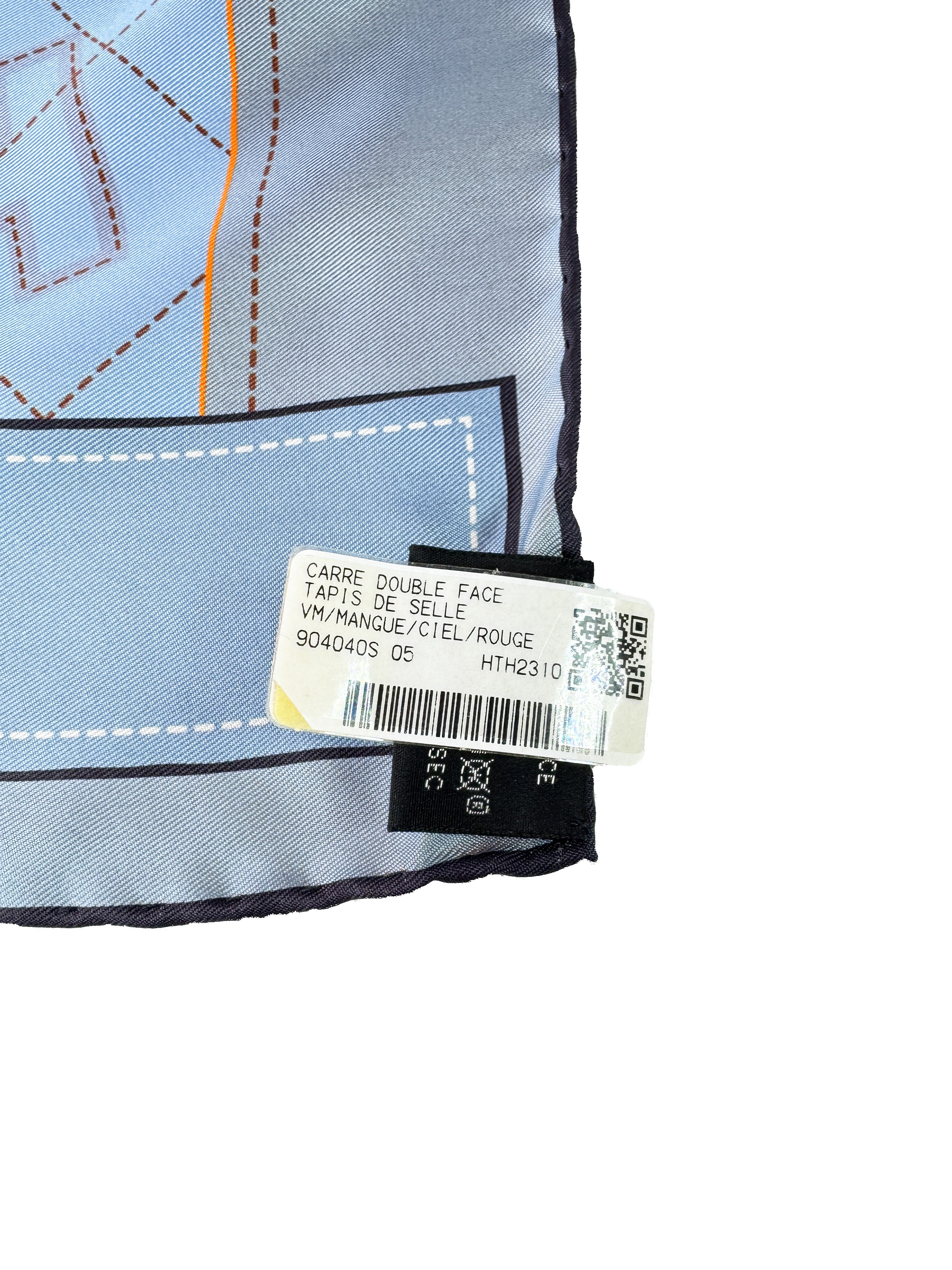 Hermès tapis de selle silk scarf NWT