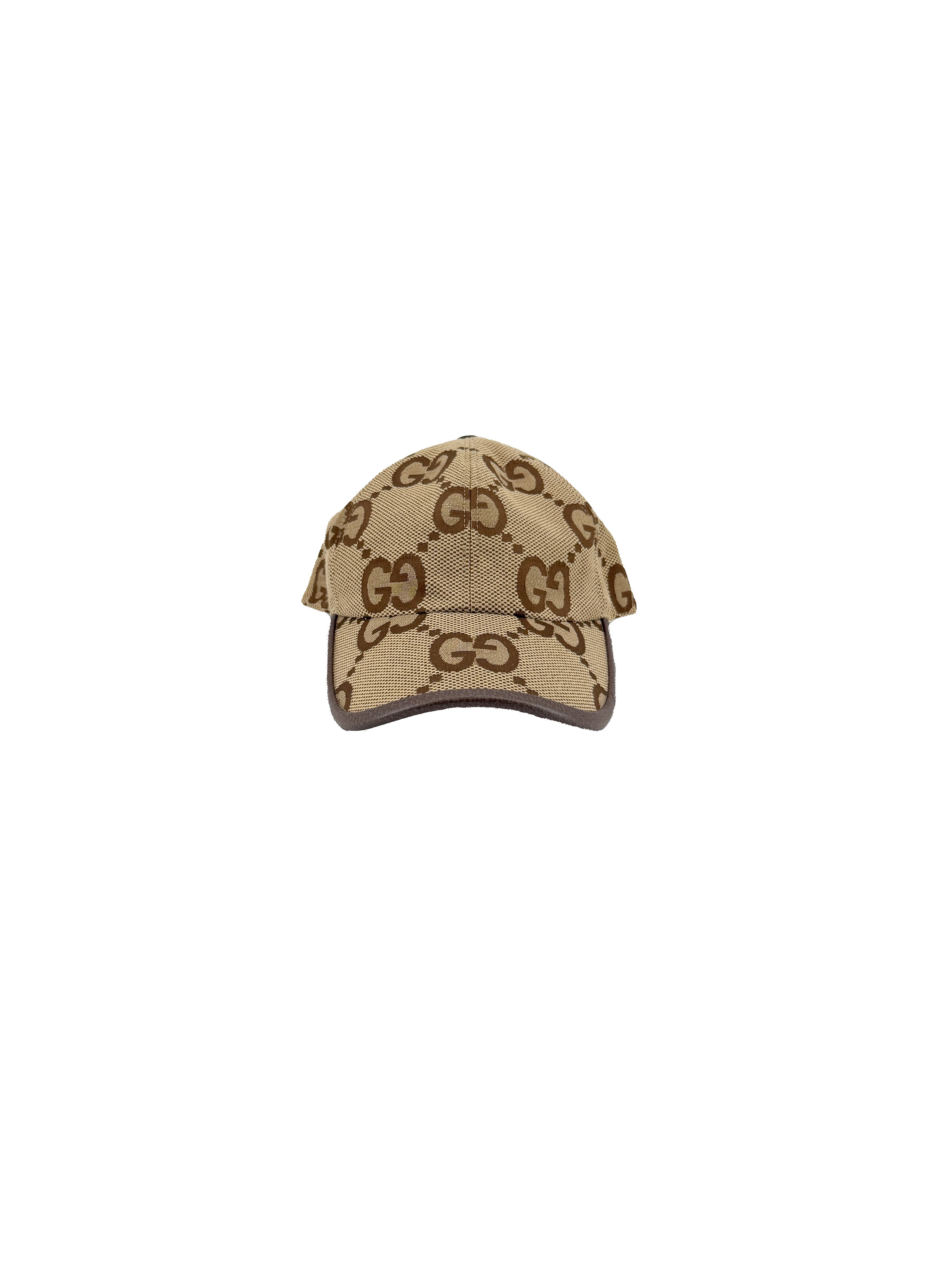 Gucci brown jumbo GG hat size M, 681264 3HAGJ