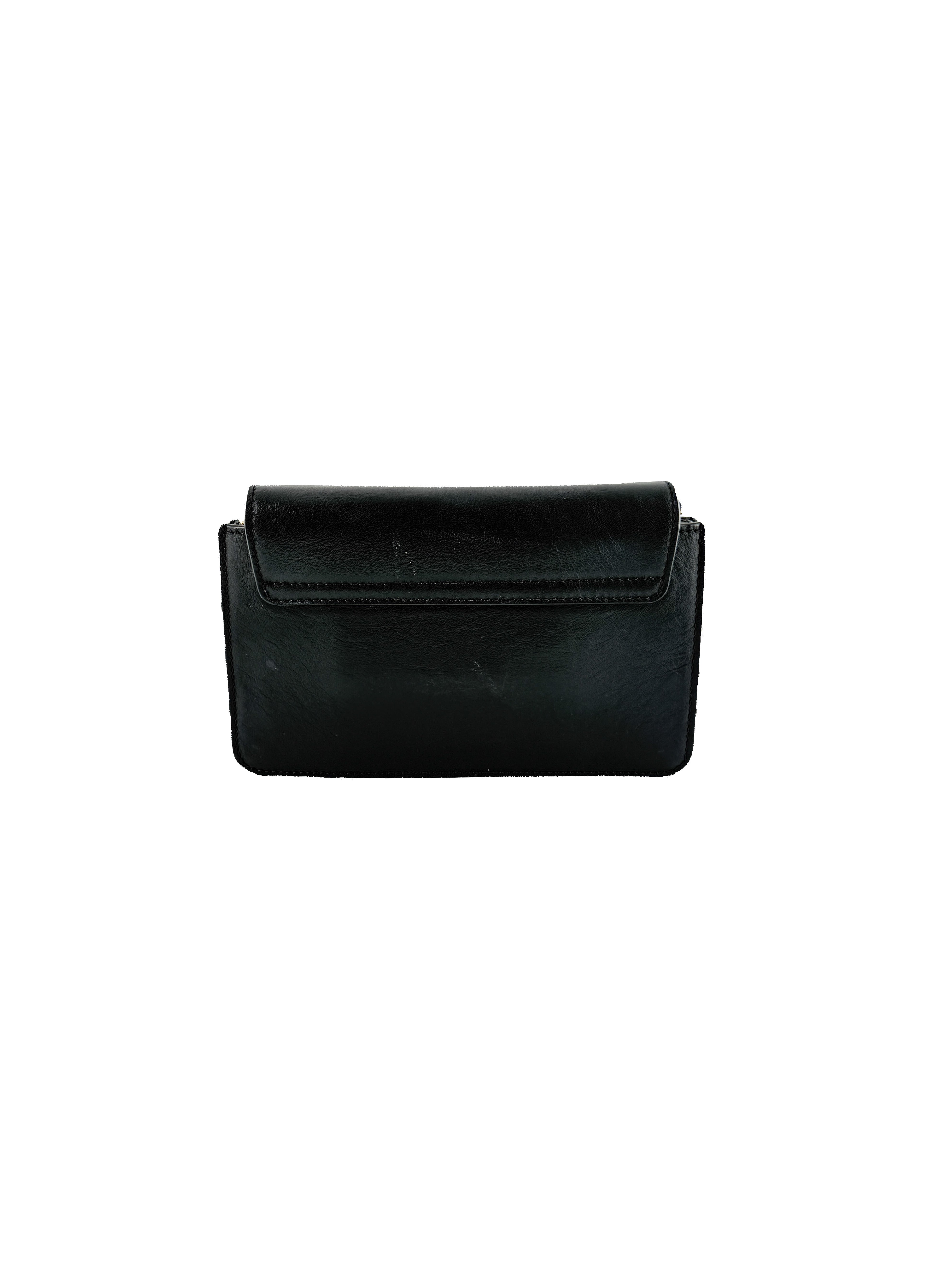 Chloé black Drew Bijou clutch with strap 04-18-60-65