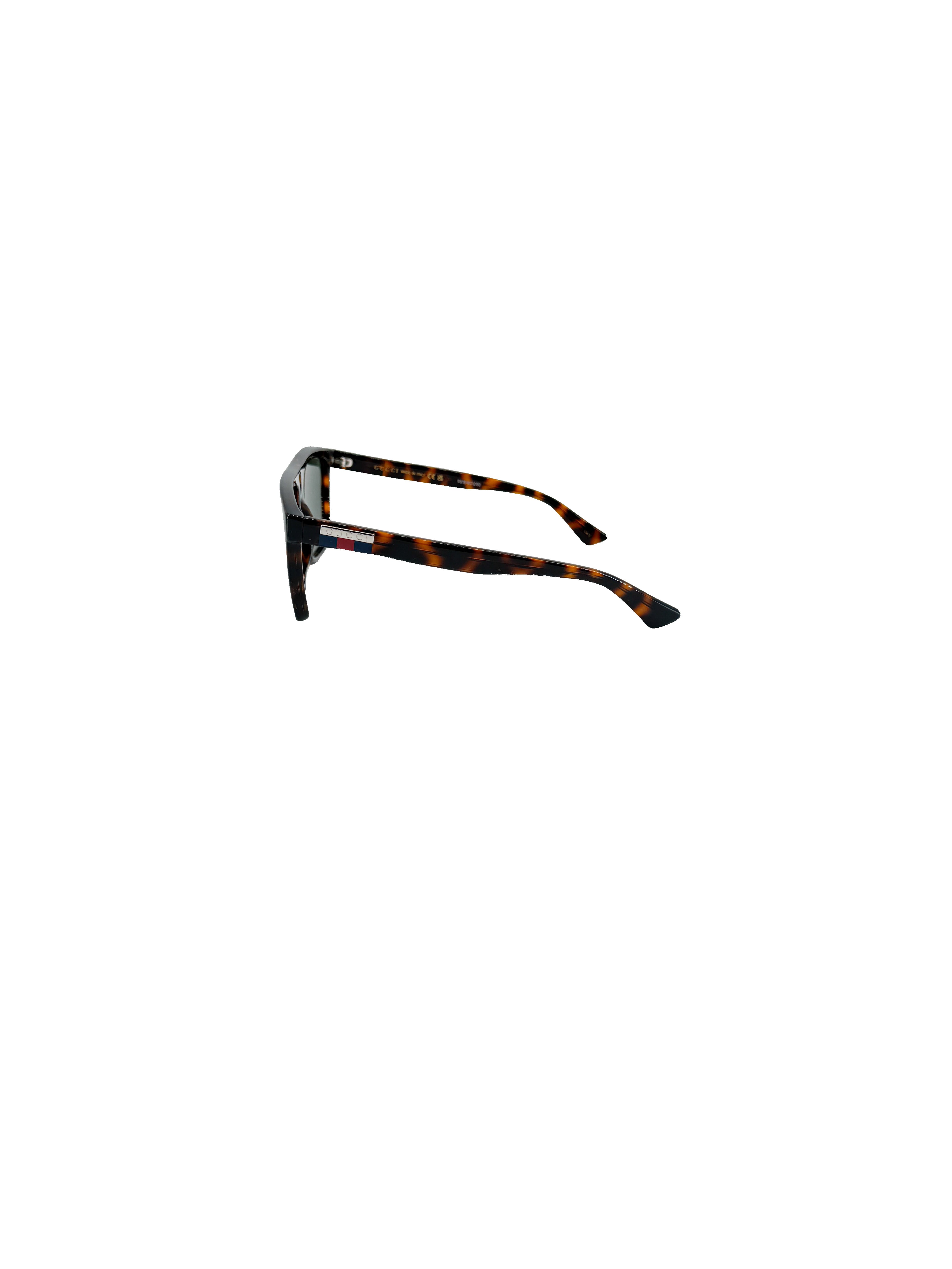 Gucci tortoise square frame sunglasses GG748S *case*