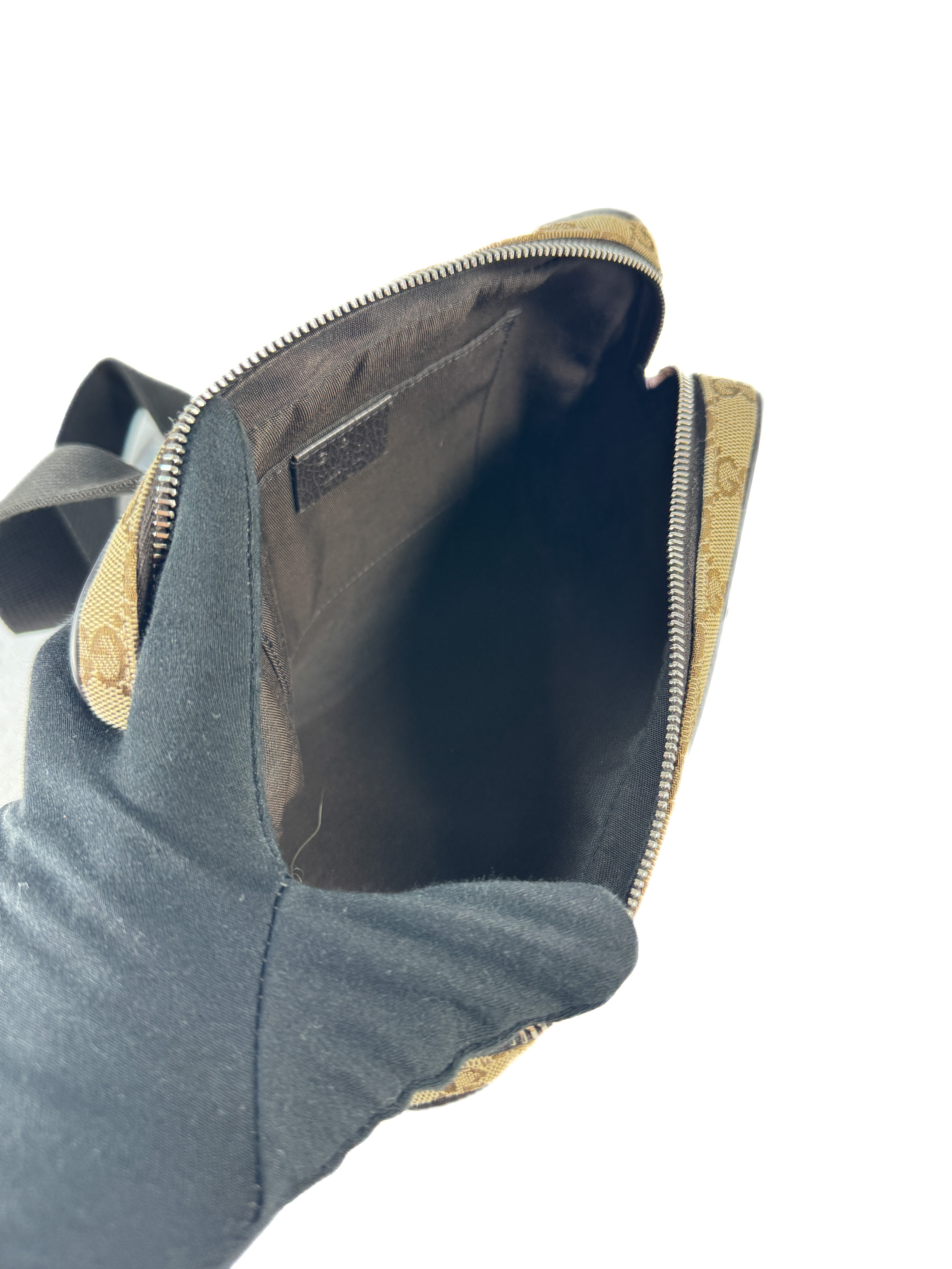 Gucci brown GG monogram waist belt bag 449174 527066