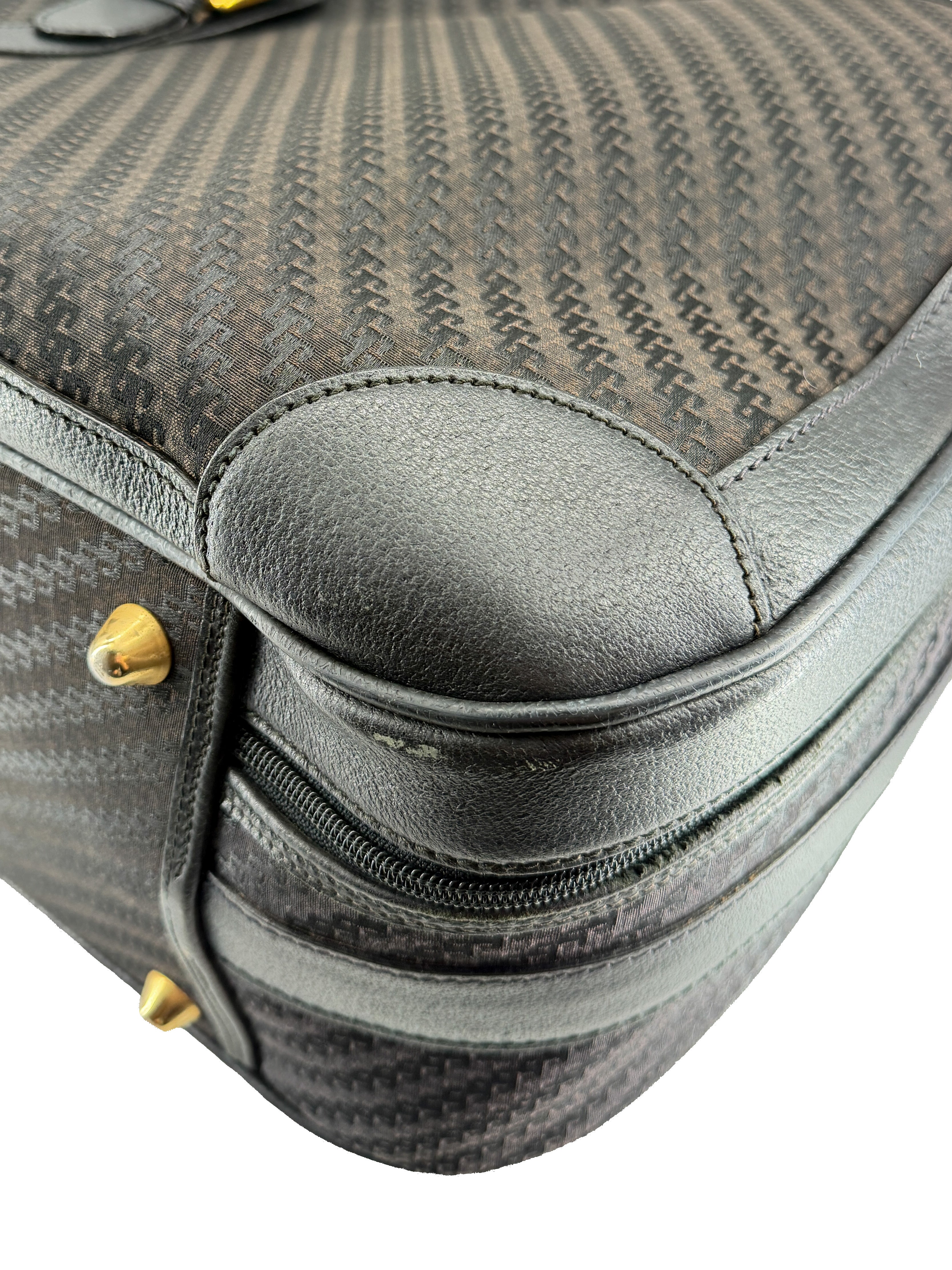 Gucci black vintage G print suitcase 1211-65