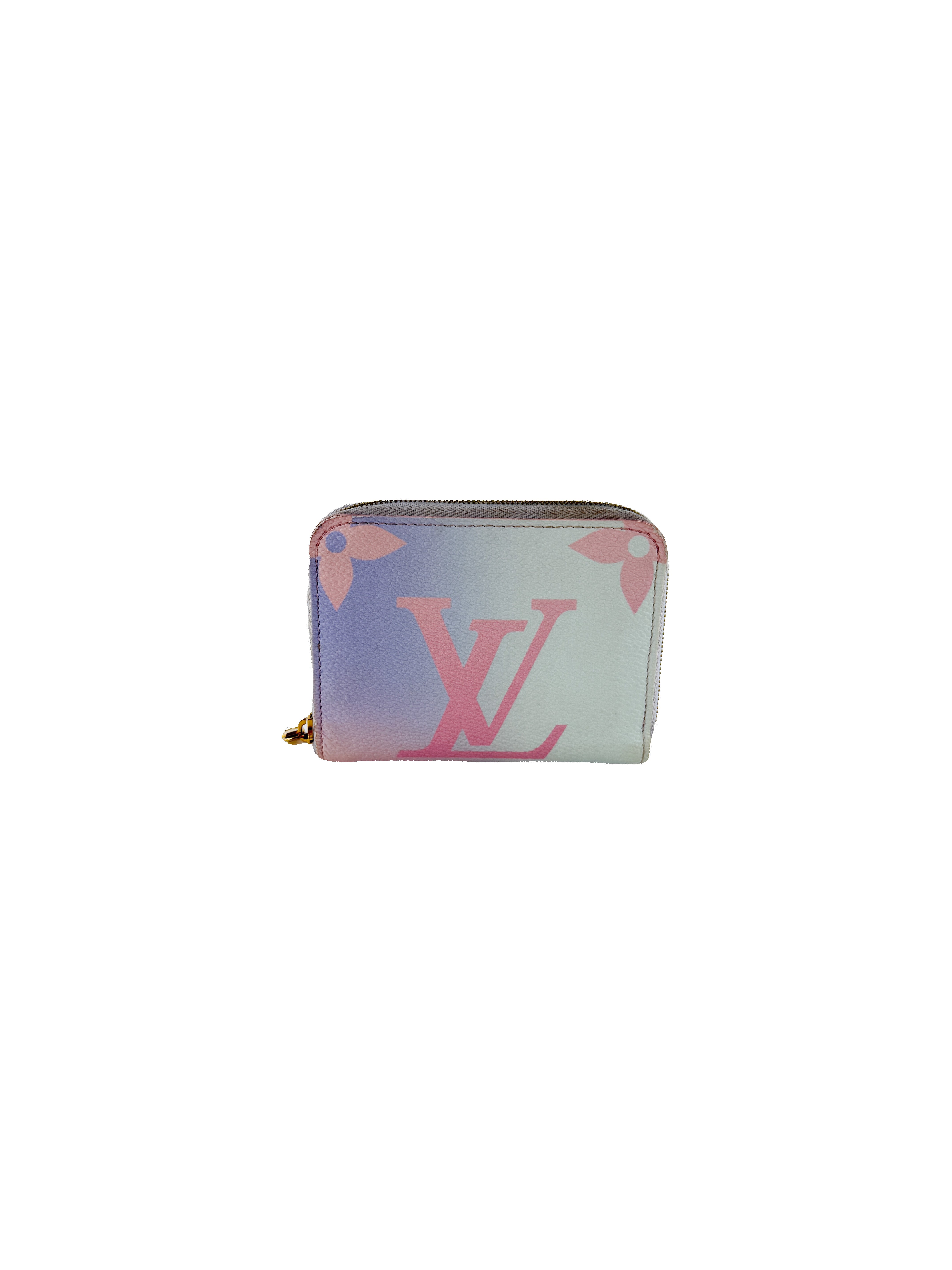 Louis Vuitton giant monogram Sunrise Spring in the City pastel zippy coin wallet NFC