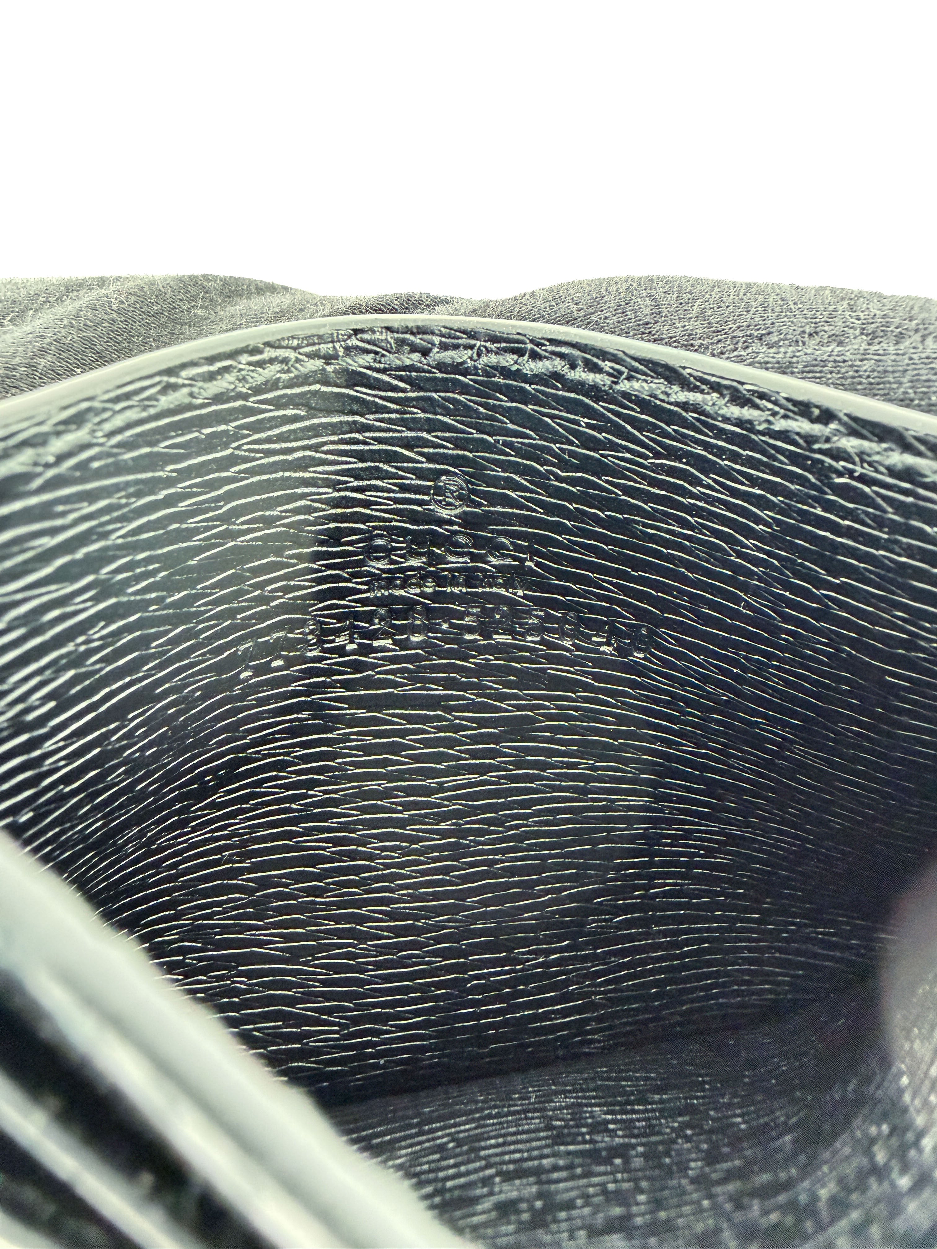 Gucci black leather card holder wallet 773428 525040