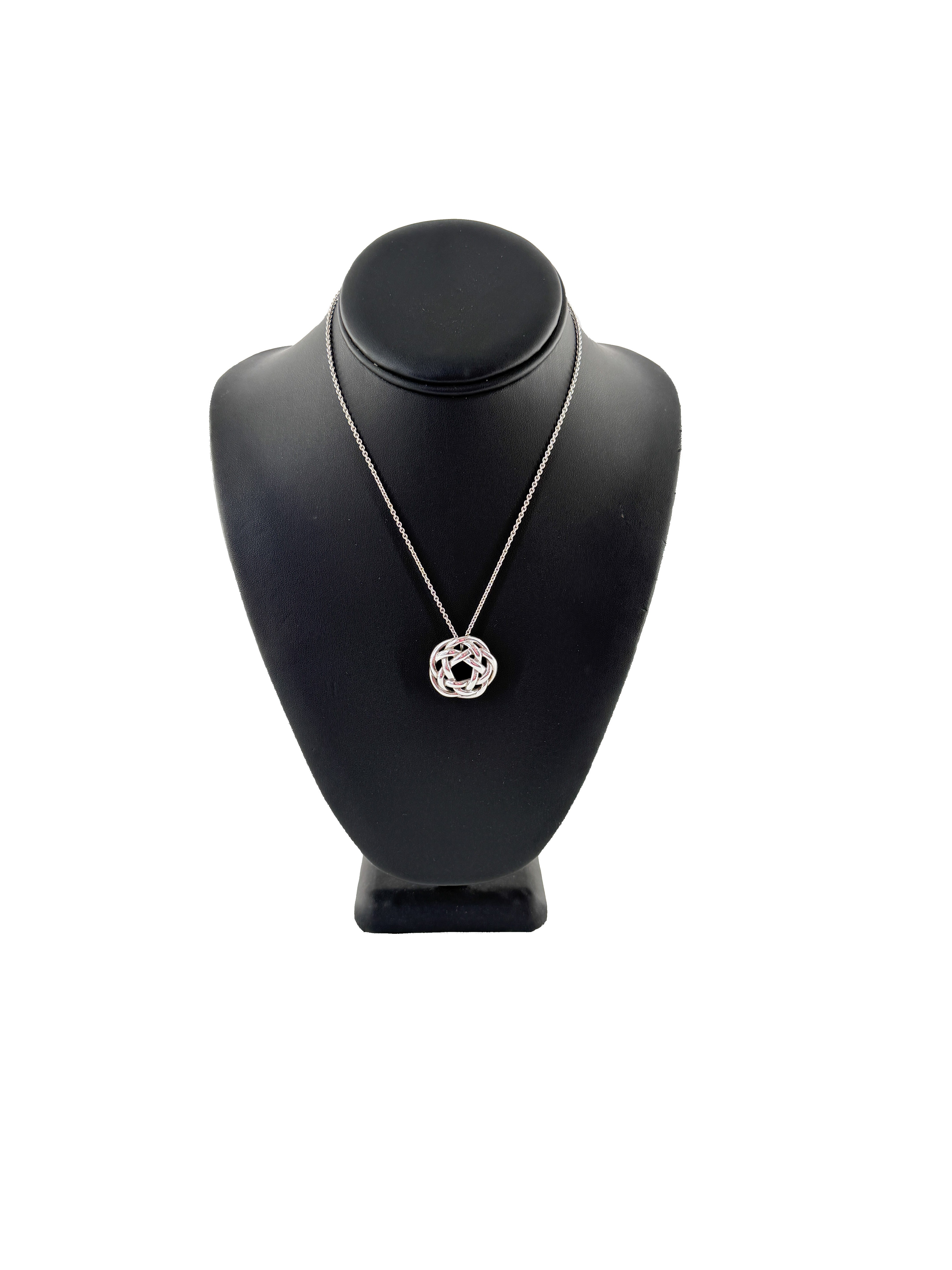 Tiffany & Co sterling silver celtic knot necklace