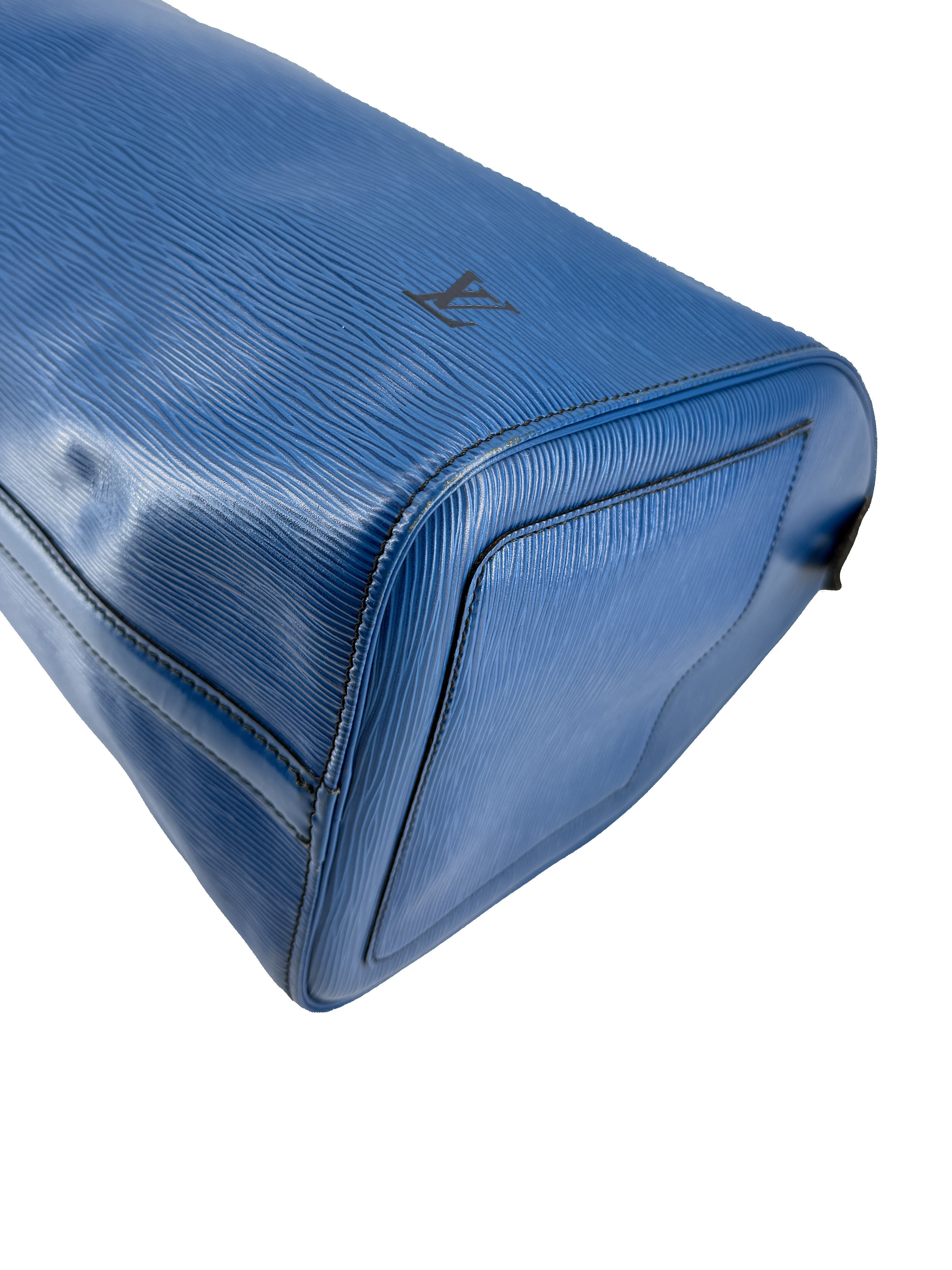 Louis Vuitton epi Speedy 35 toledo blue VI0911