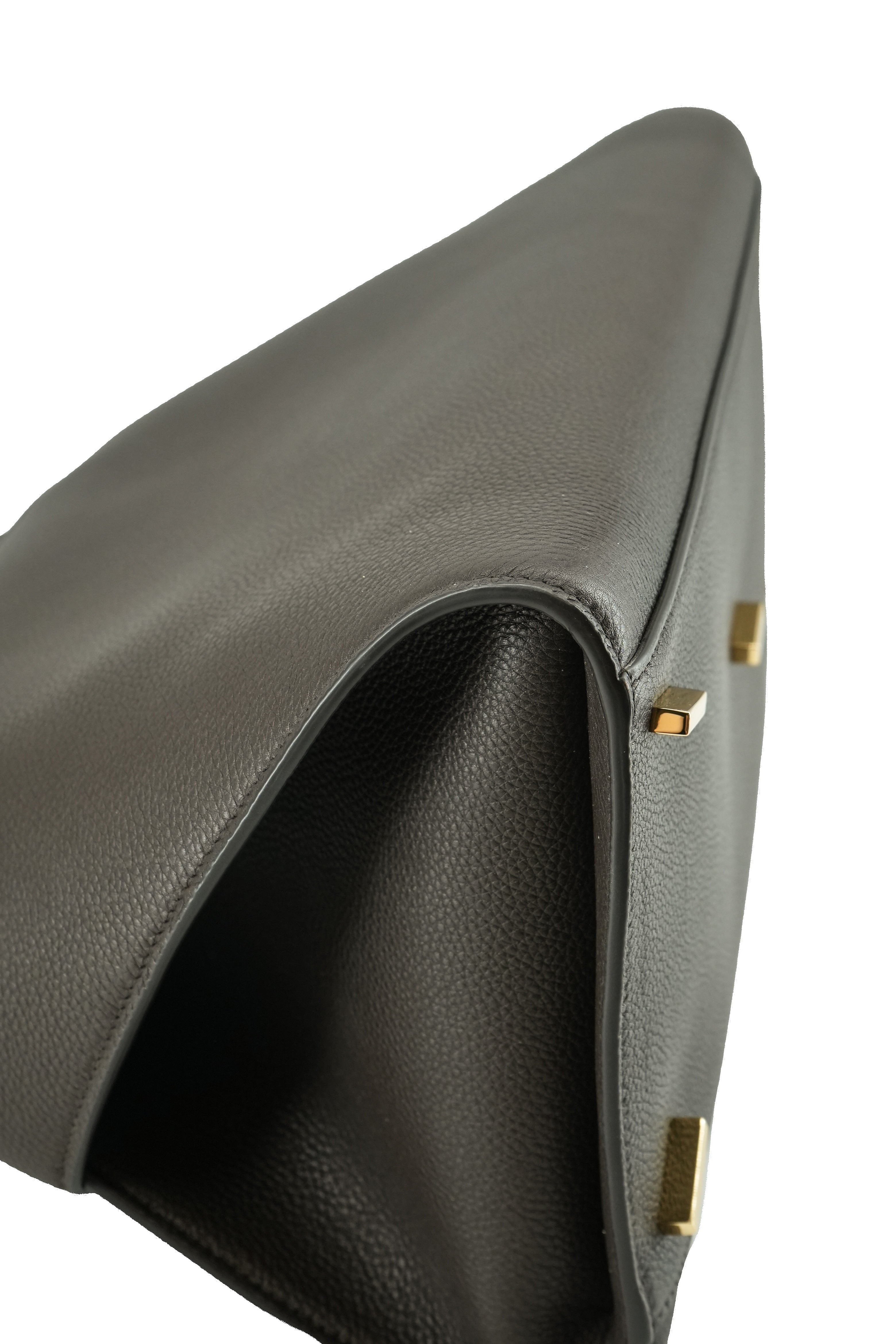 Salvatore Ferragamo calfskin medium Hug bag brown DY-5608