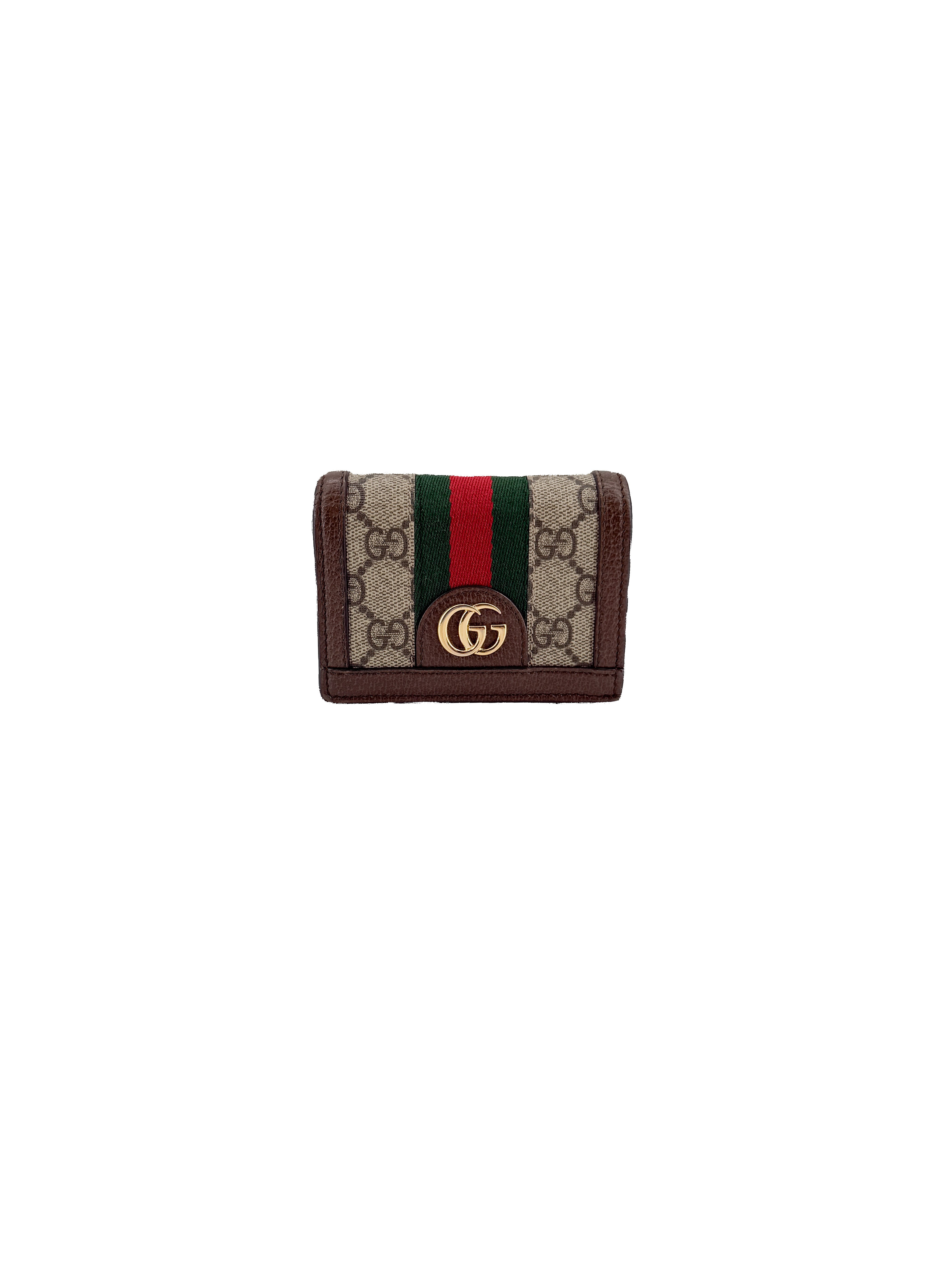 Gucci brown Ophidia compact wallet 523155-0416