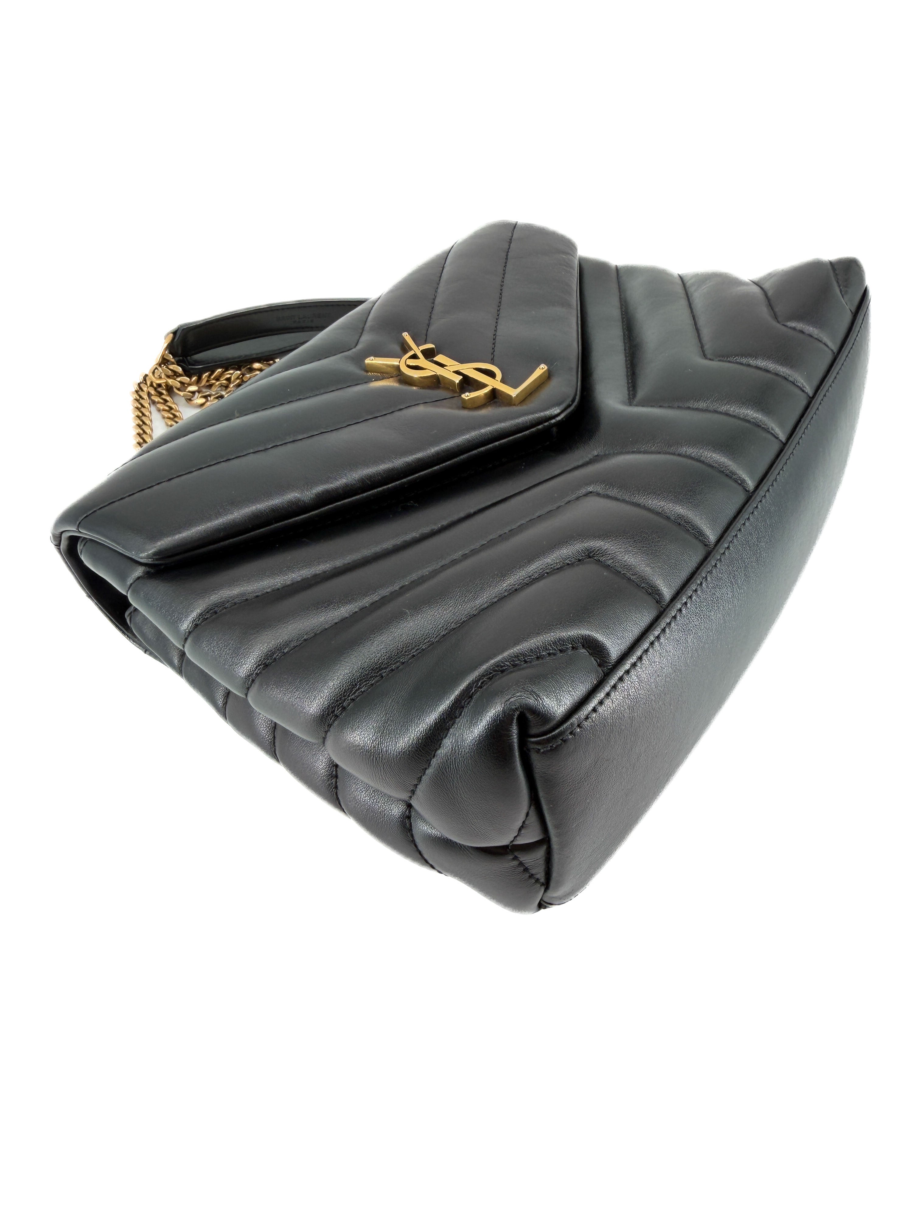 Saint Laurent black leather Loulou small shoulder bagVTM494699-0222
