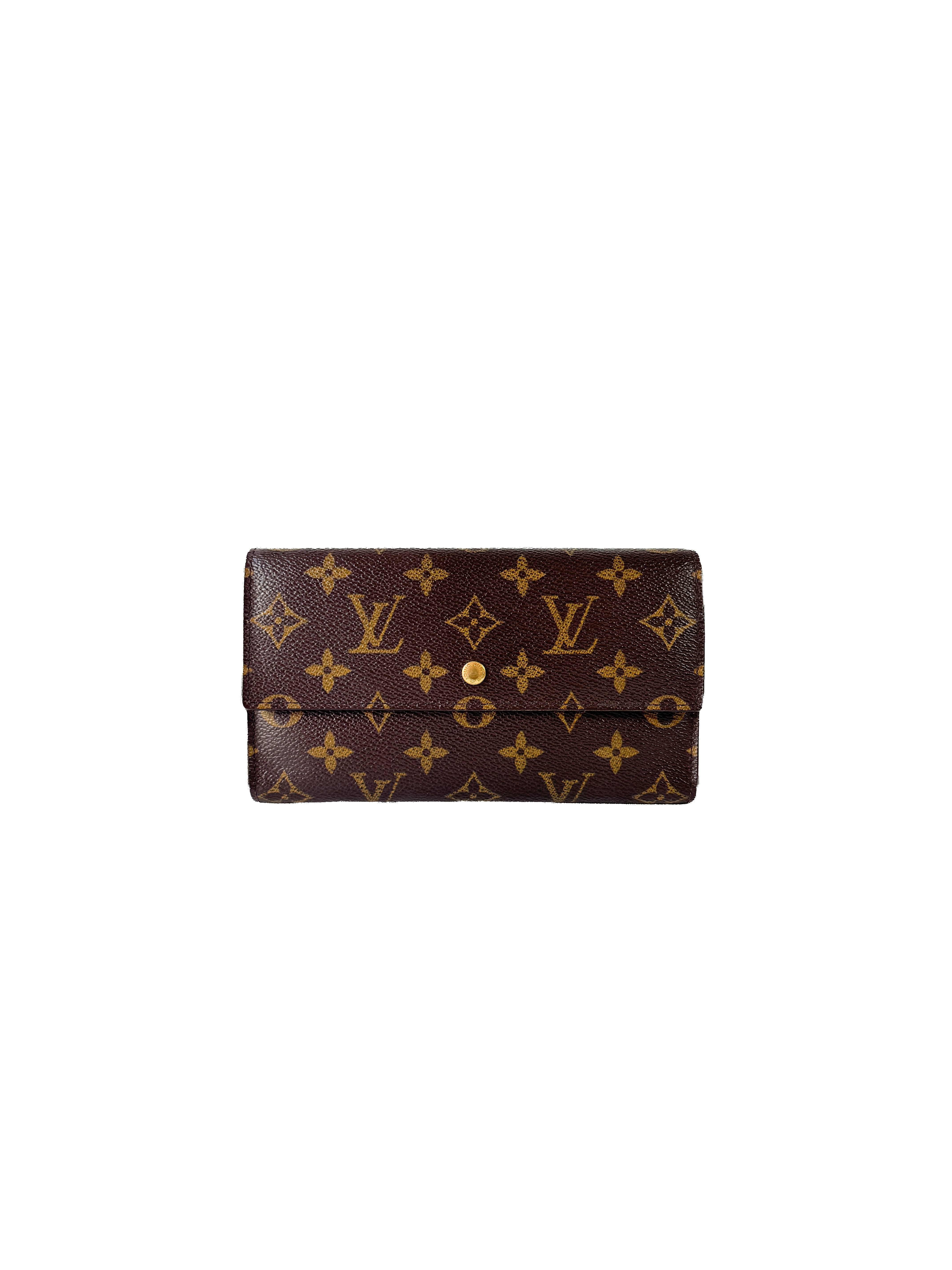 Louis Vuitton monogram porte tresor trifold international wallet MB0063