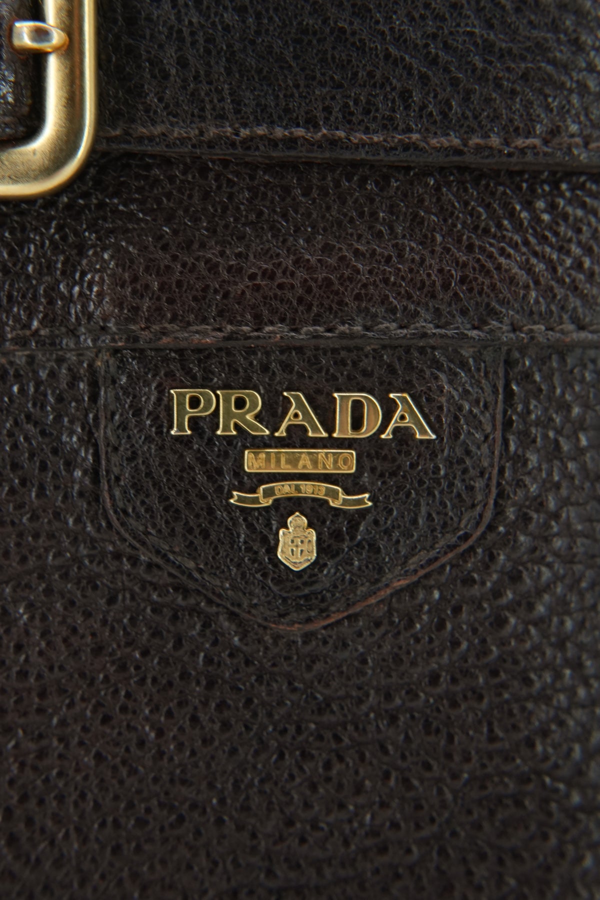 Prada brown leather riding boots size 38.5
