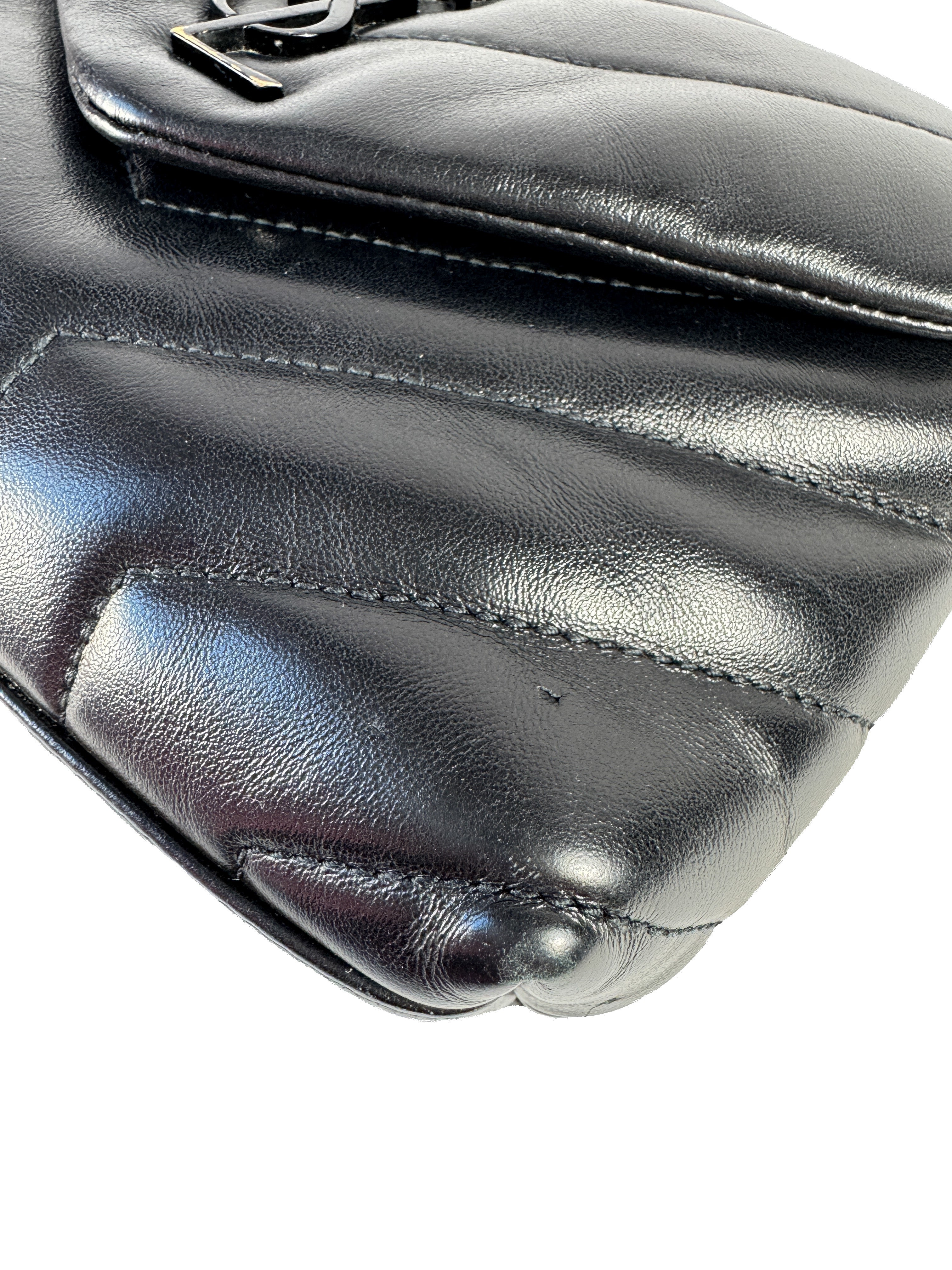 Saint Laurent black leather toy Lou BCI630951-1220