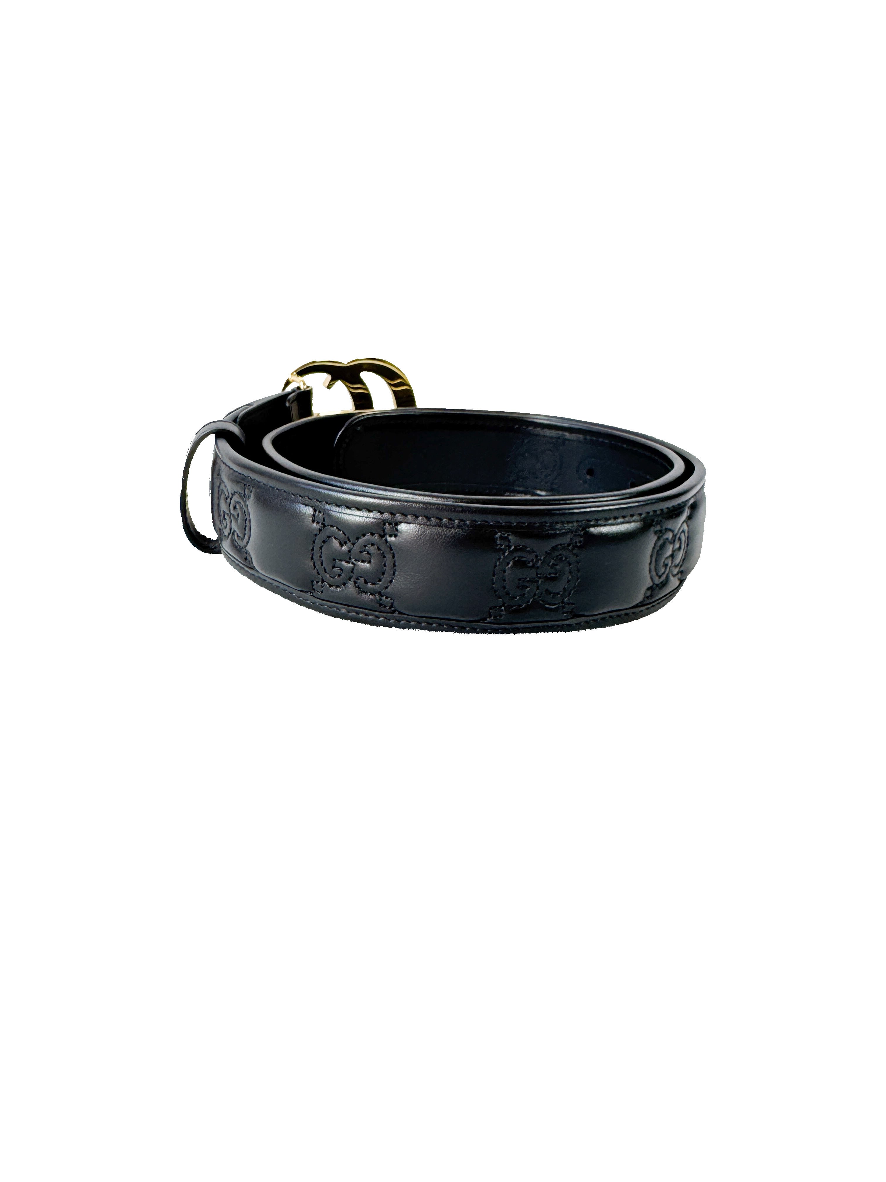 Gucci GG Marmont Matelasse Leather Belt size 90/36