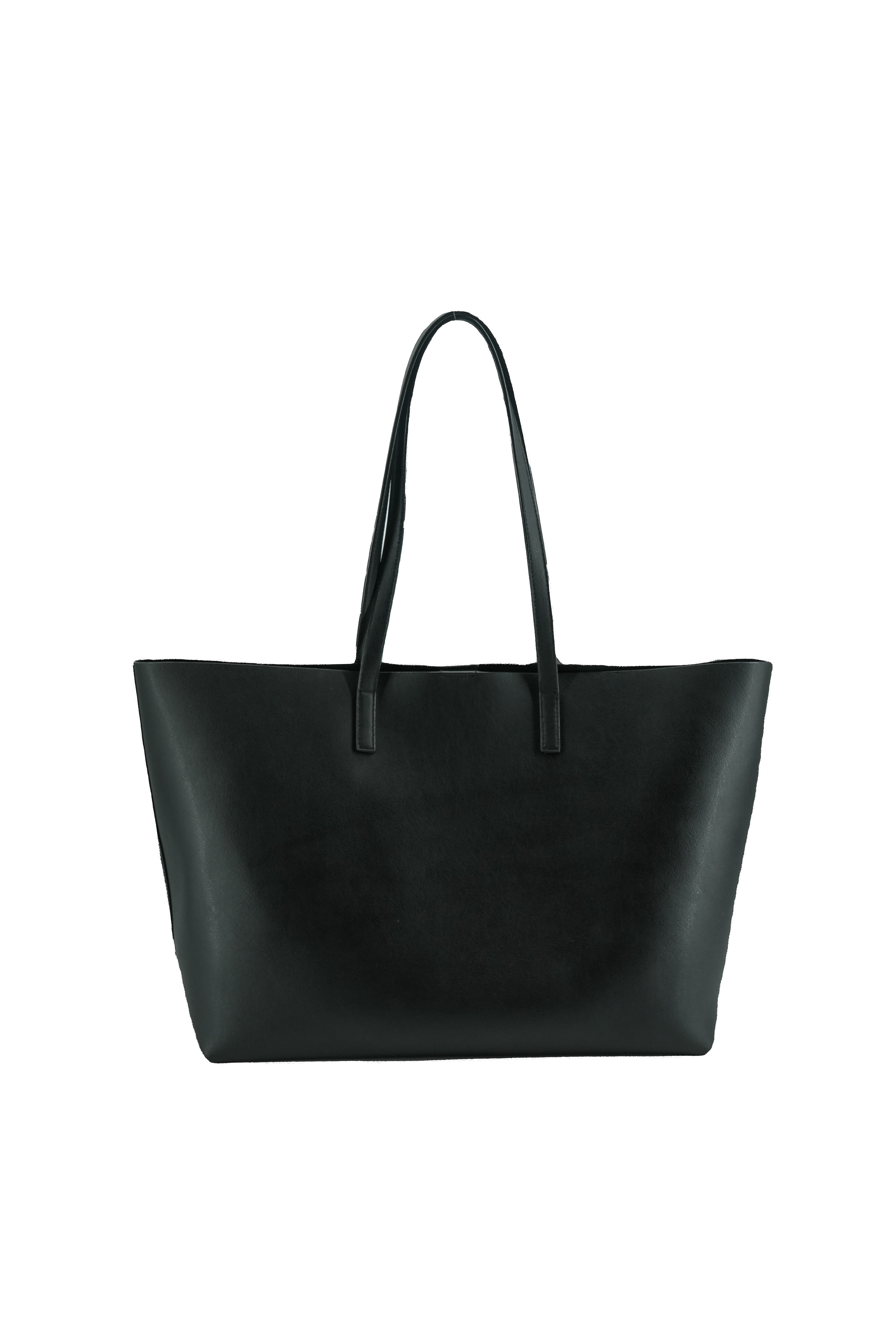 Saint Laurent black leather shopping tote TCT600281-0722