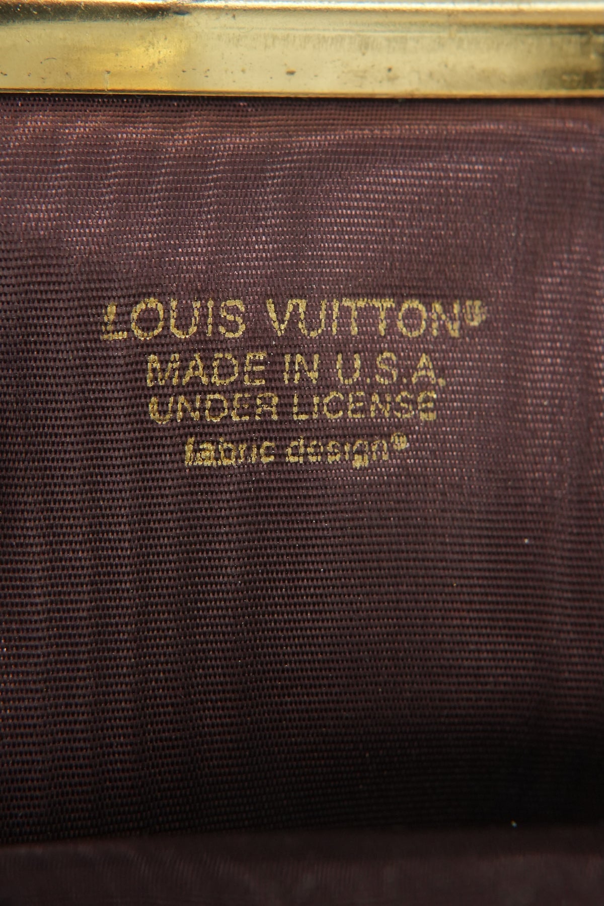Louis Vuitton licensed monogram kisslock pouch vintage