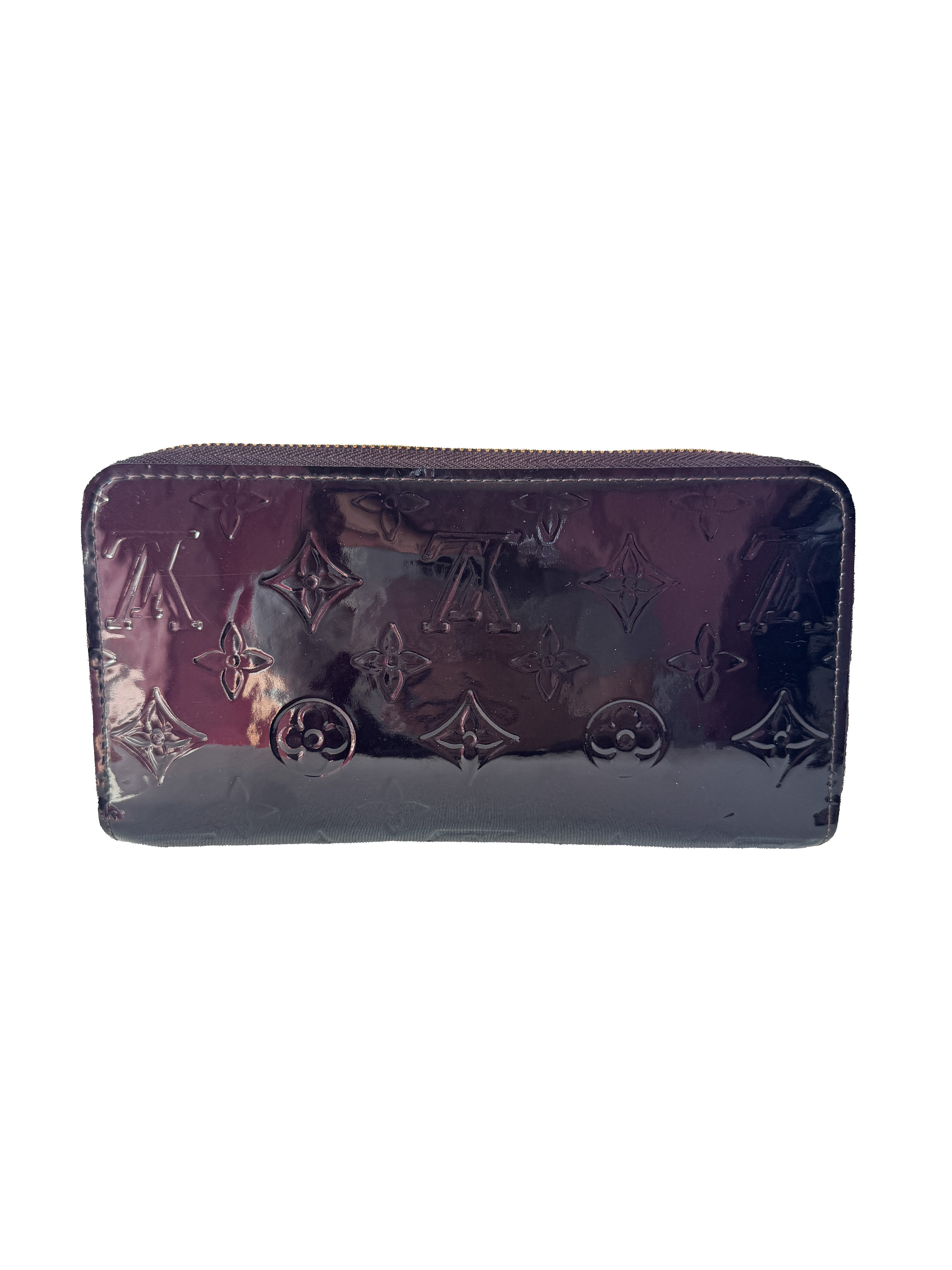 Louis Vuitton amarante vernis zippy wallet CA0068