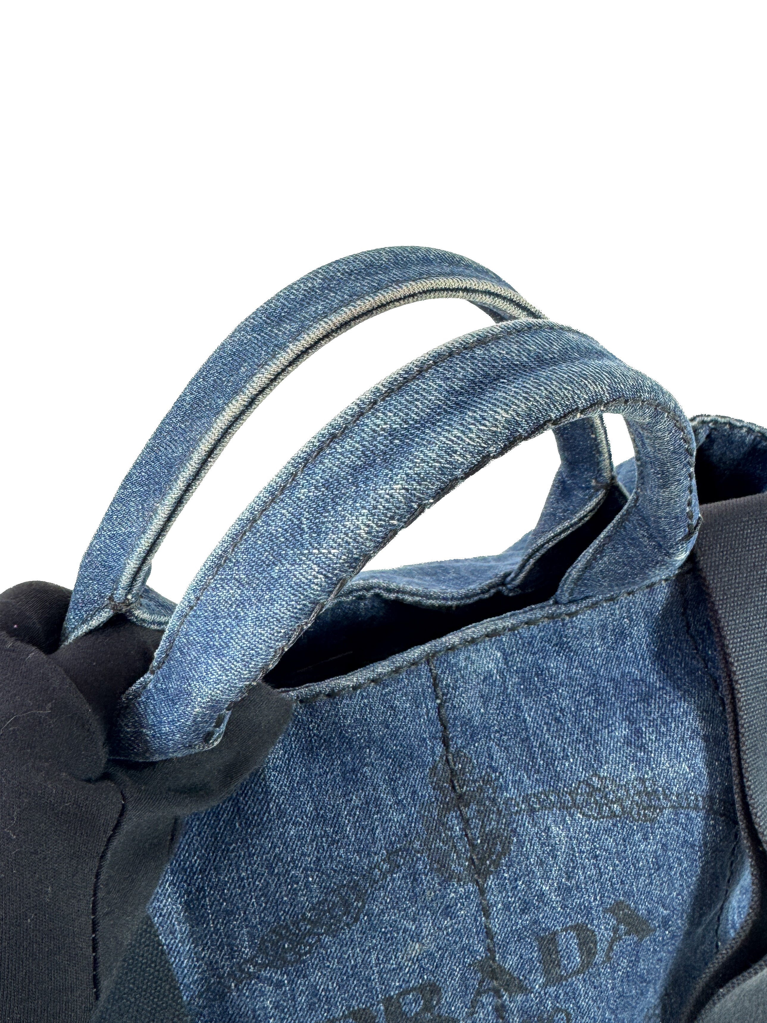 Prada denim Canapa tote 214