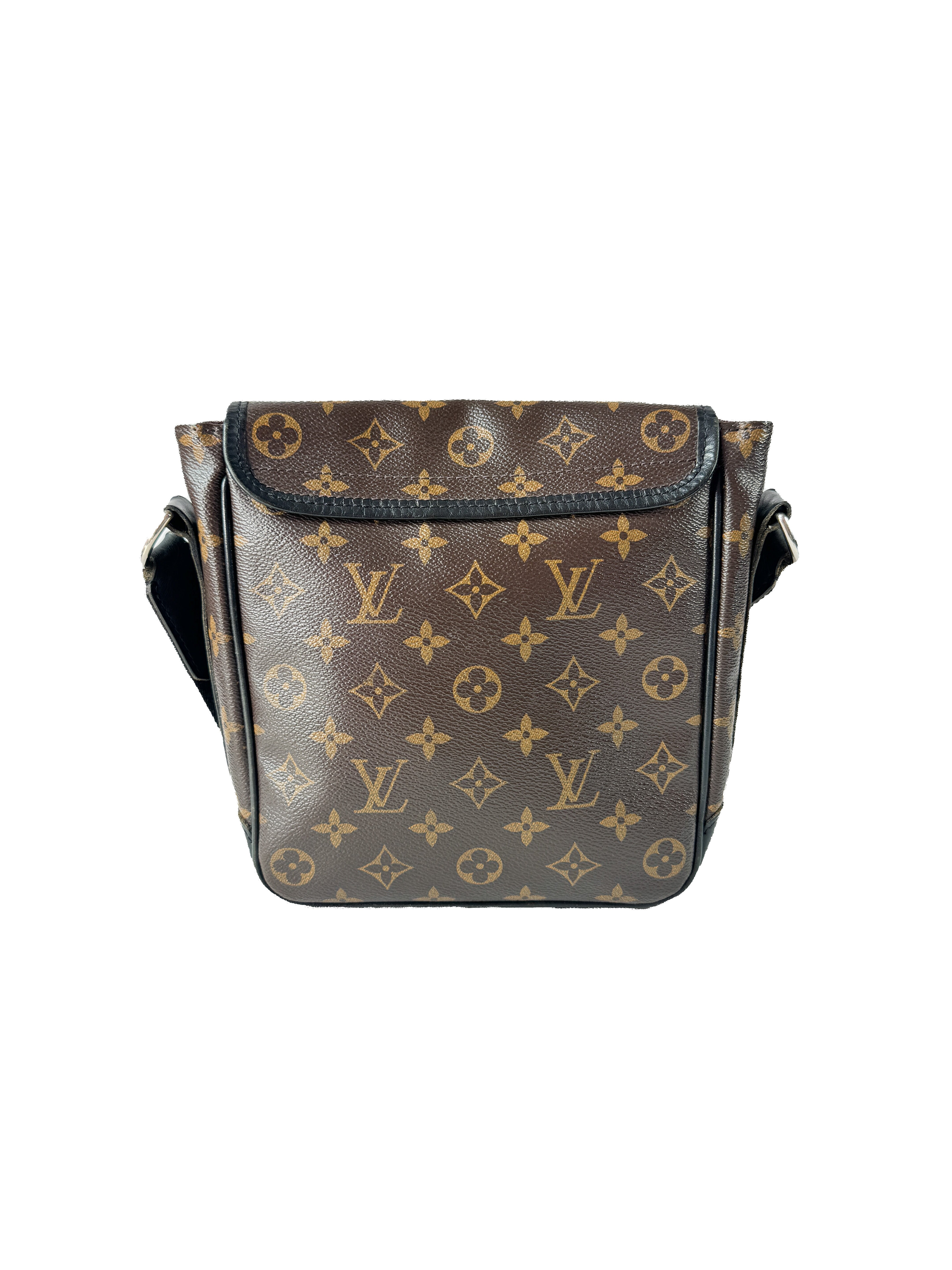 Louis Vuitton Bass Messenger Bag Macassar Monogram Canvas PM AA4171