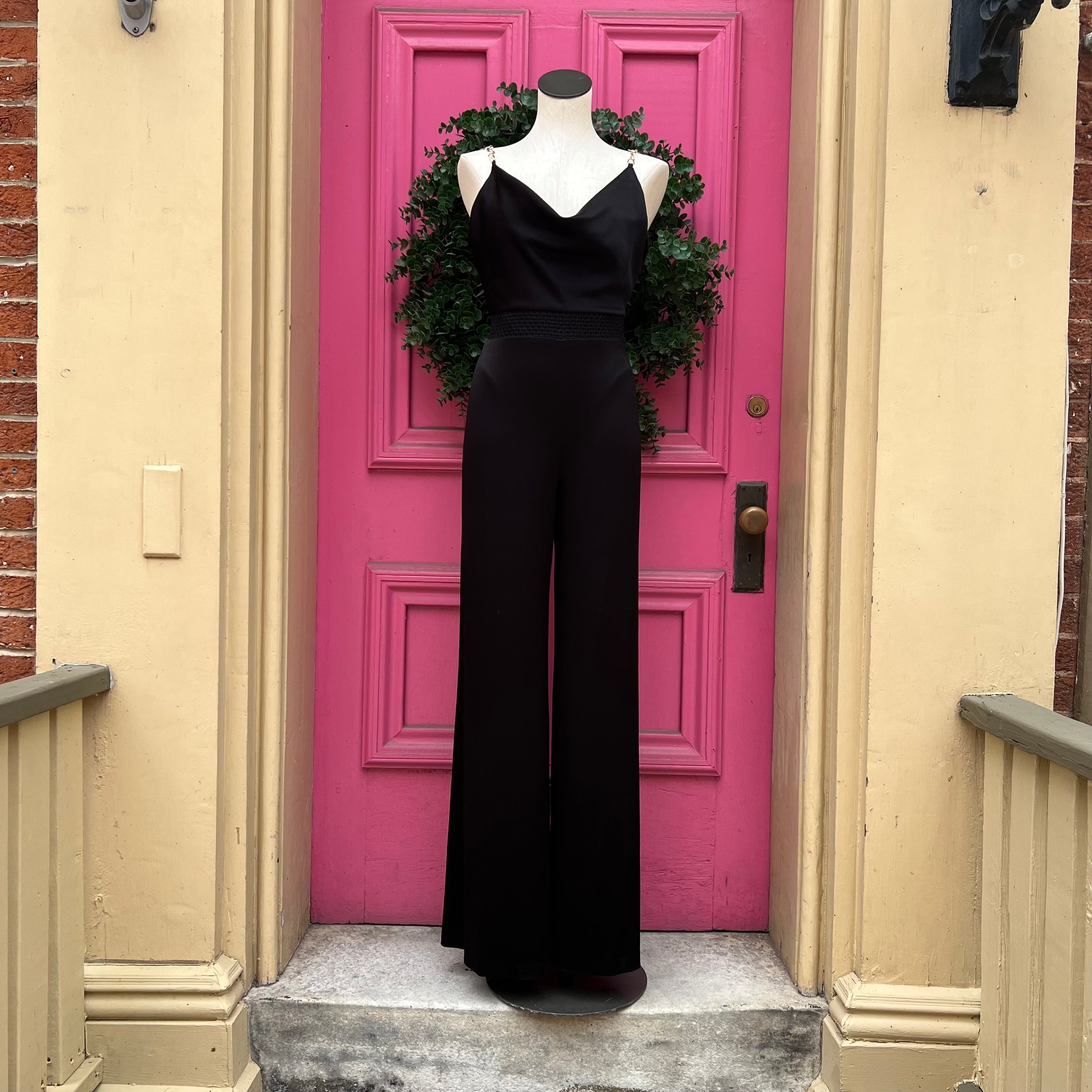 Alice + Olivia black jumpsuit size 4 NWT