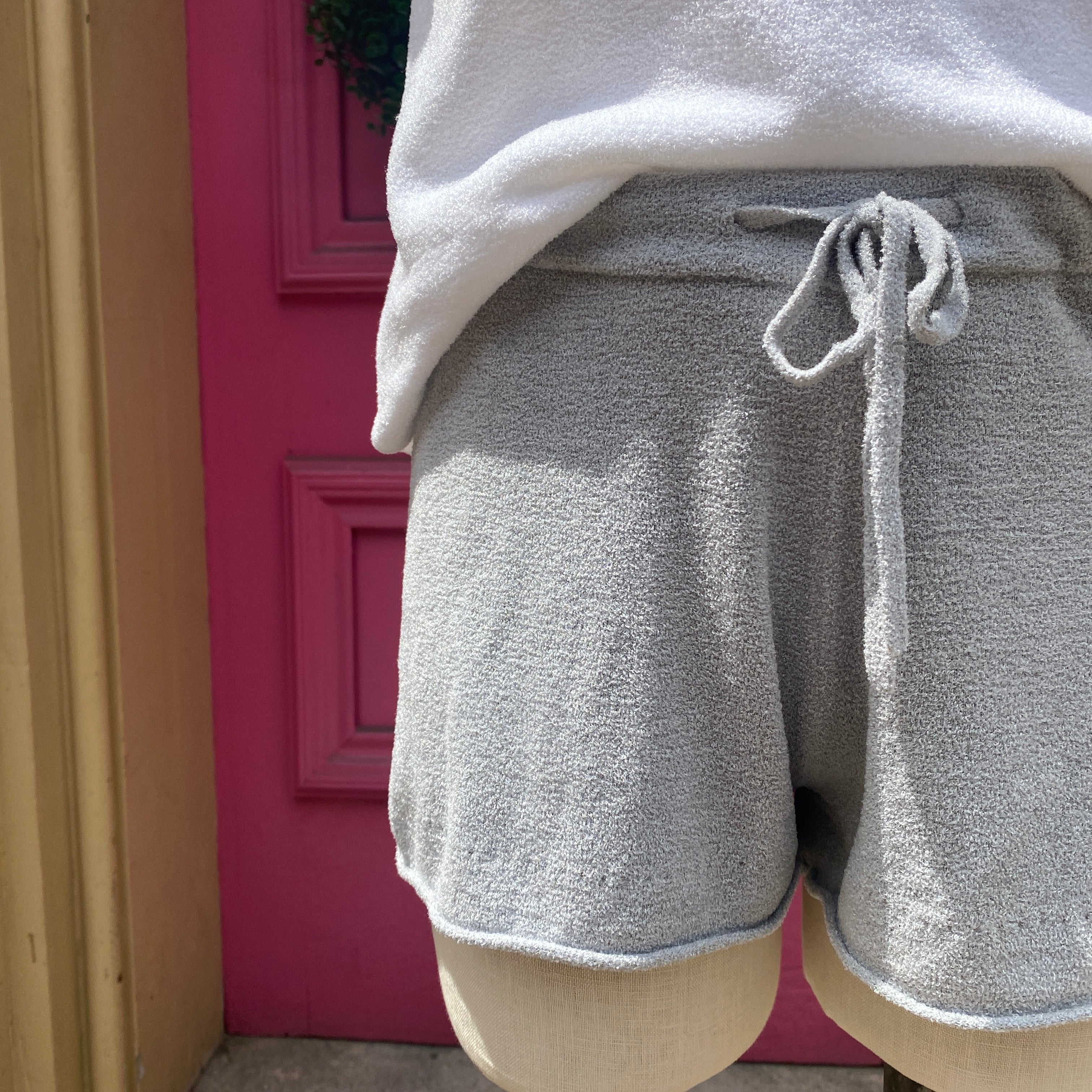 Barefoot Dreams white gray lounge set size S