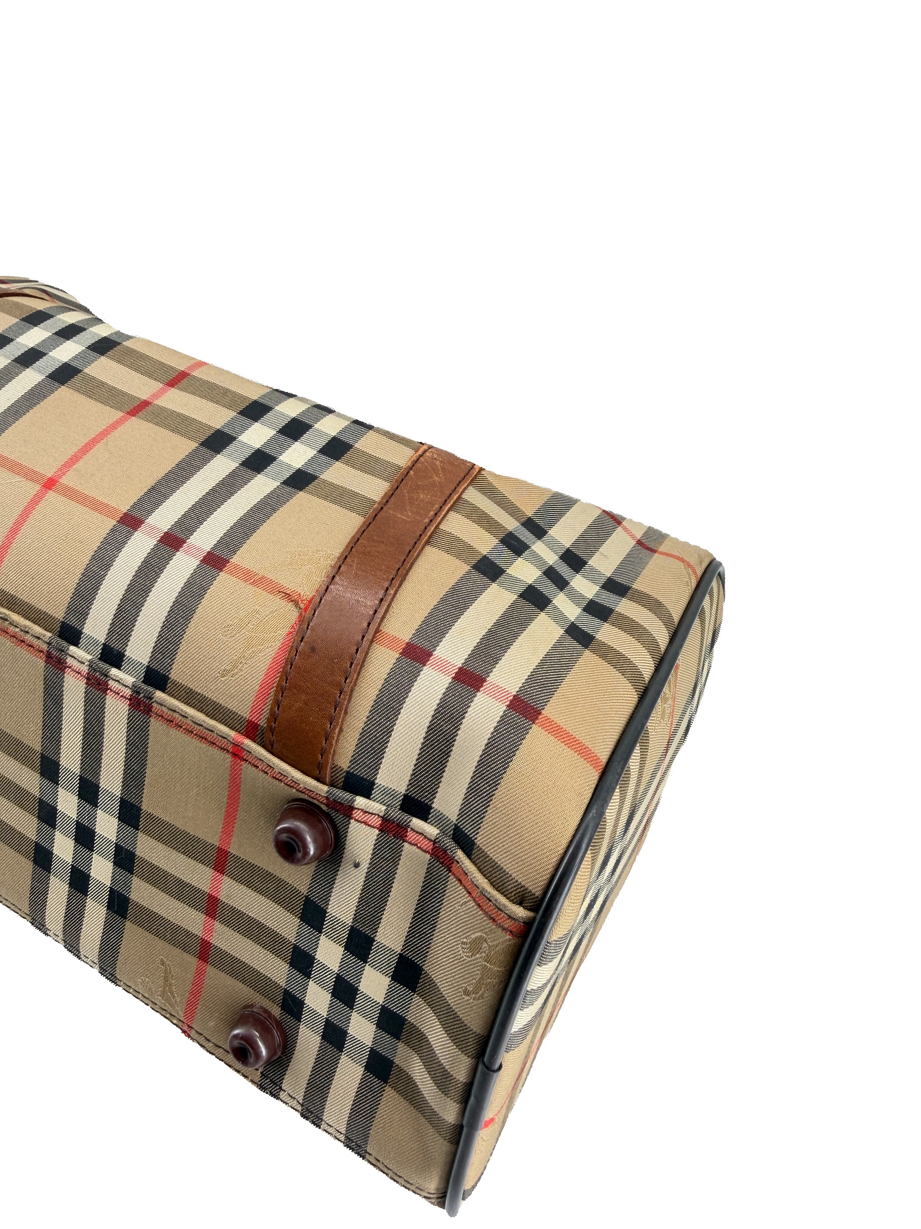 Burberrys vintage check Boston duffle