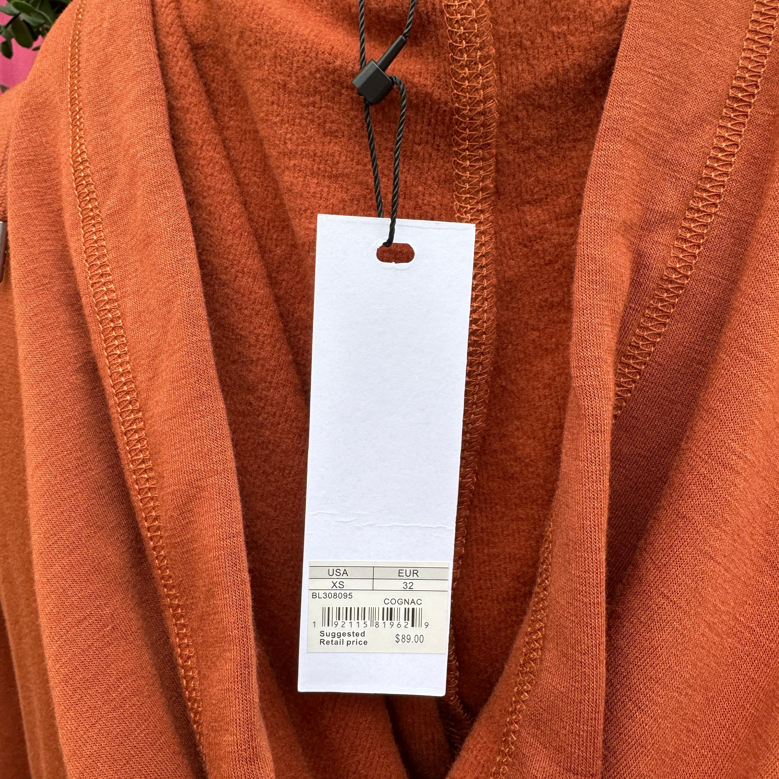 BB Dakota orange LS dress size XS NWT
