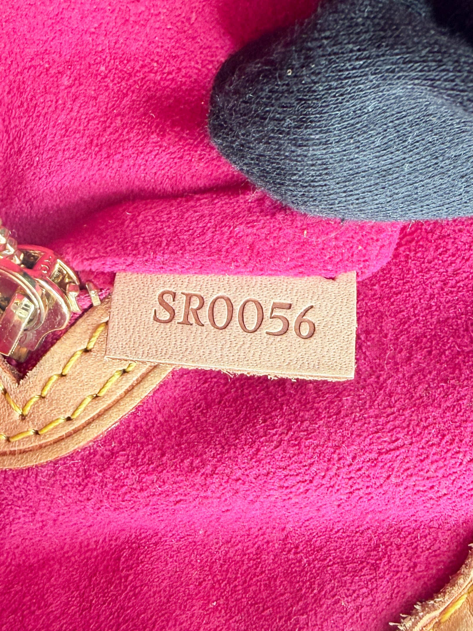 Louis Vuitton monogram multicolor fringe bucket white SR0056