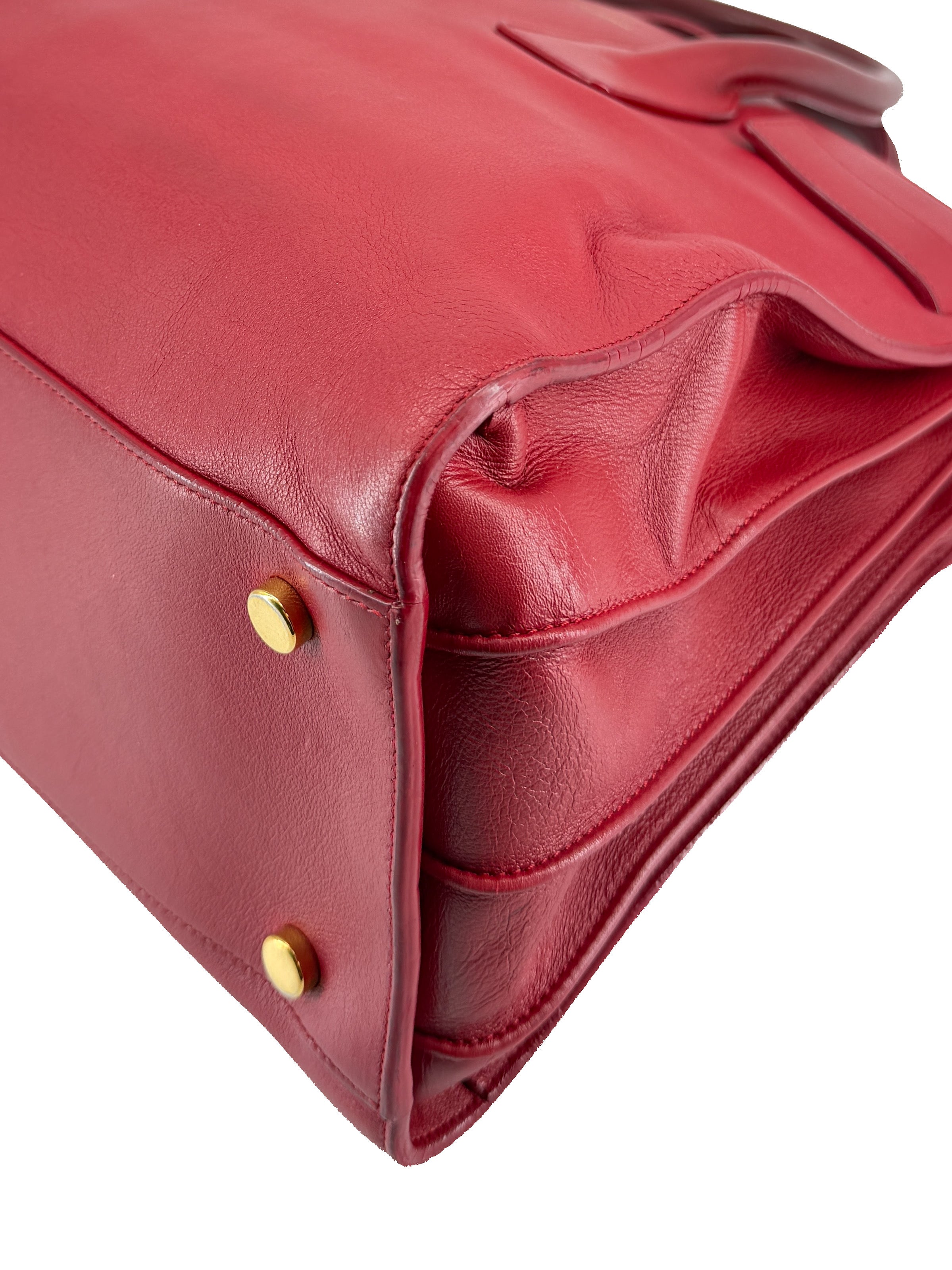 Saint Laurent red small Sac Du Jour 324823-527276
