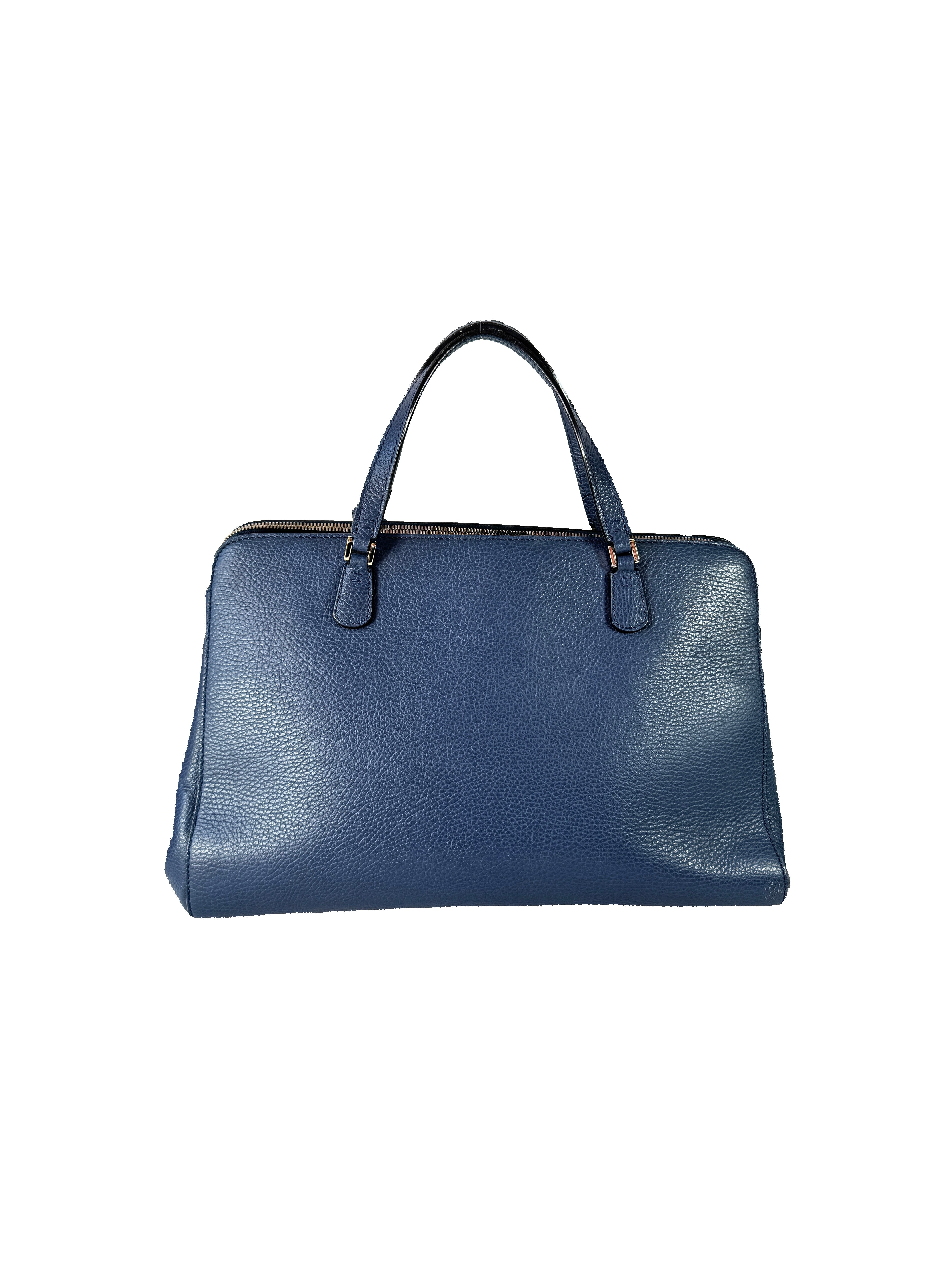 Gucci blue Lady Dollar handle medium tote 388558525040
