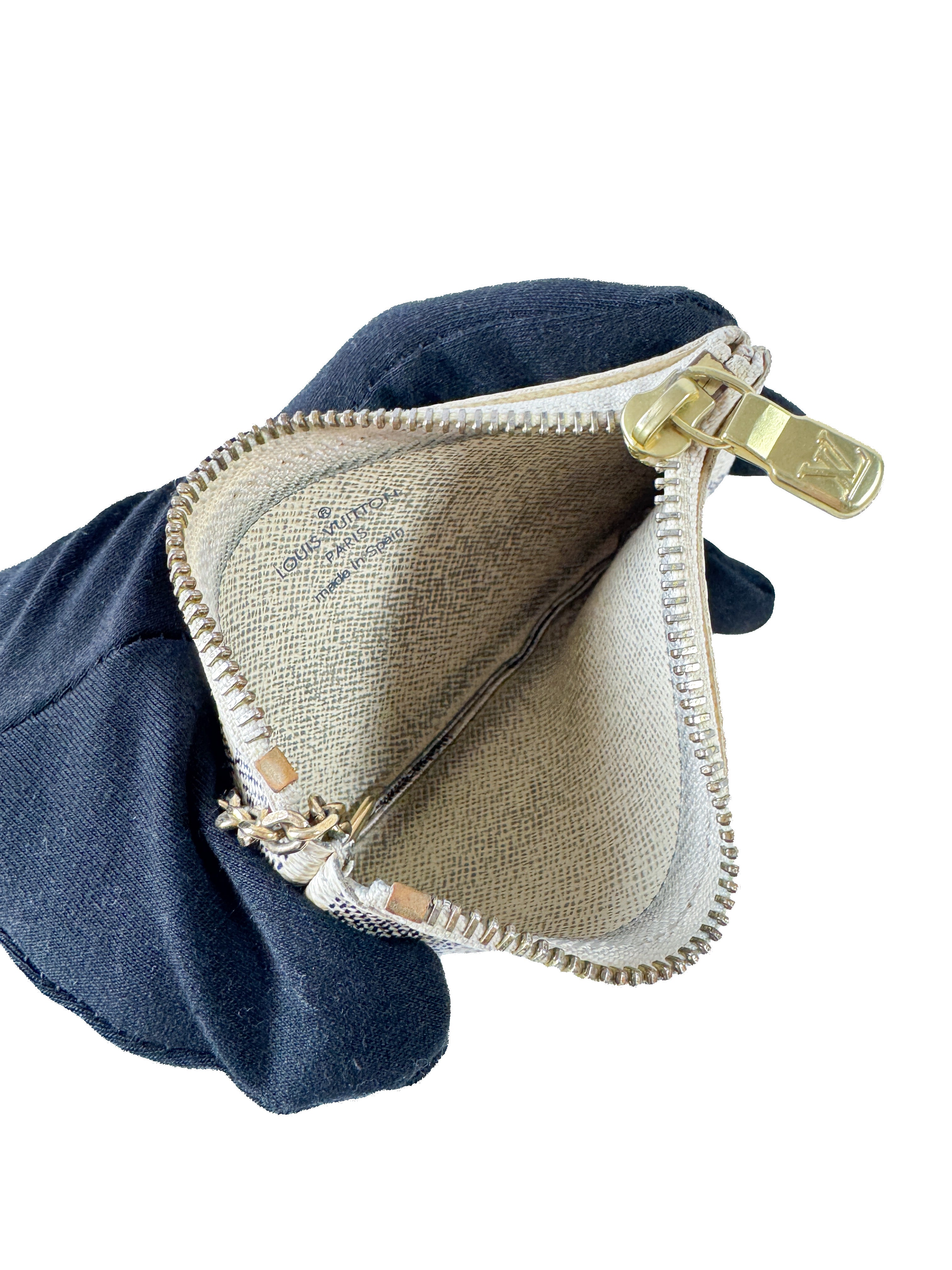 Louis Vuitton damier azur key pouch CA0191