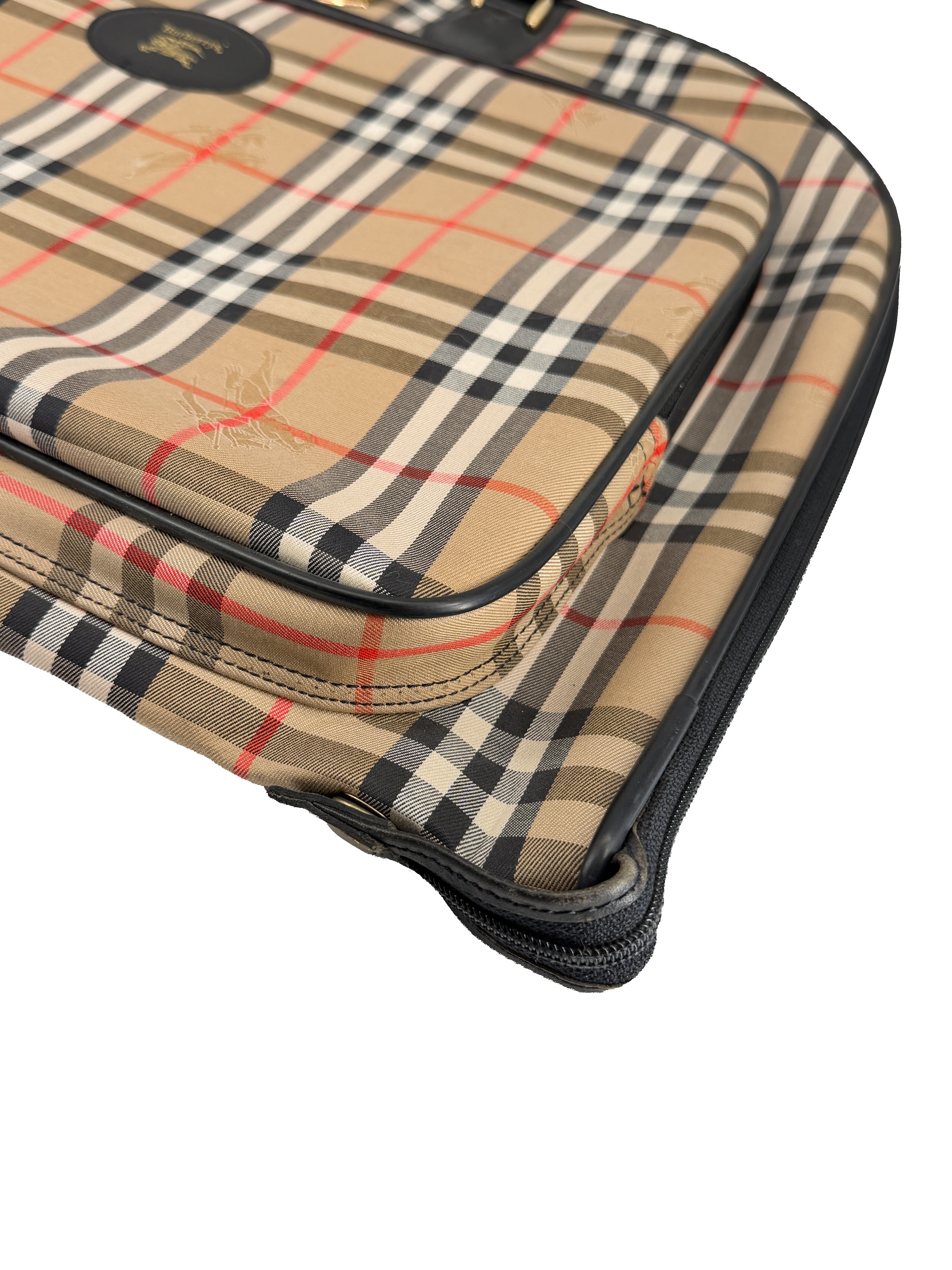 Burberry vintage Nova Check foldable garment bag