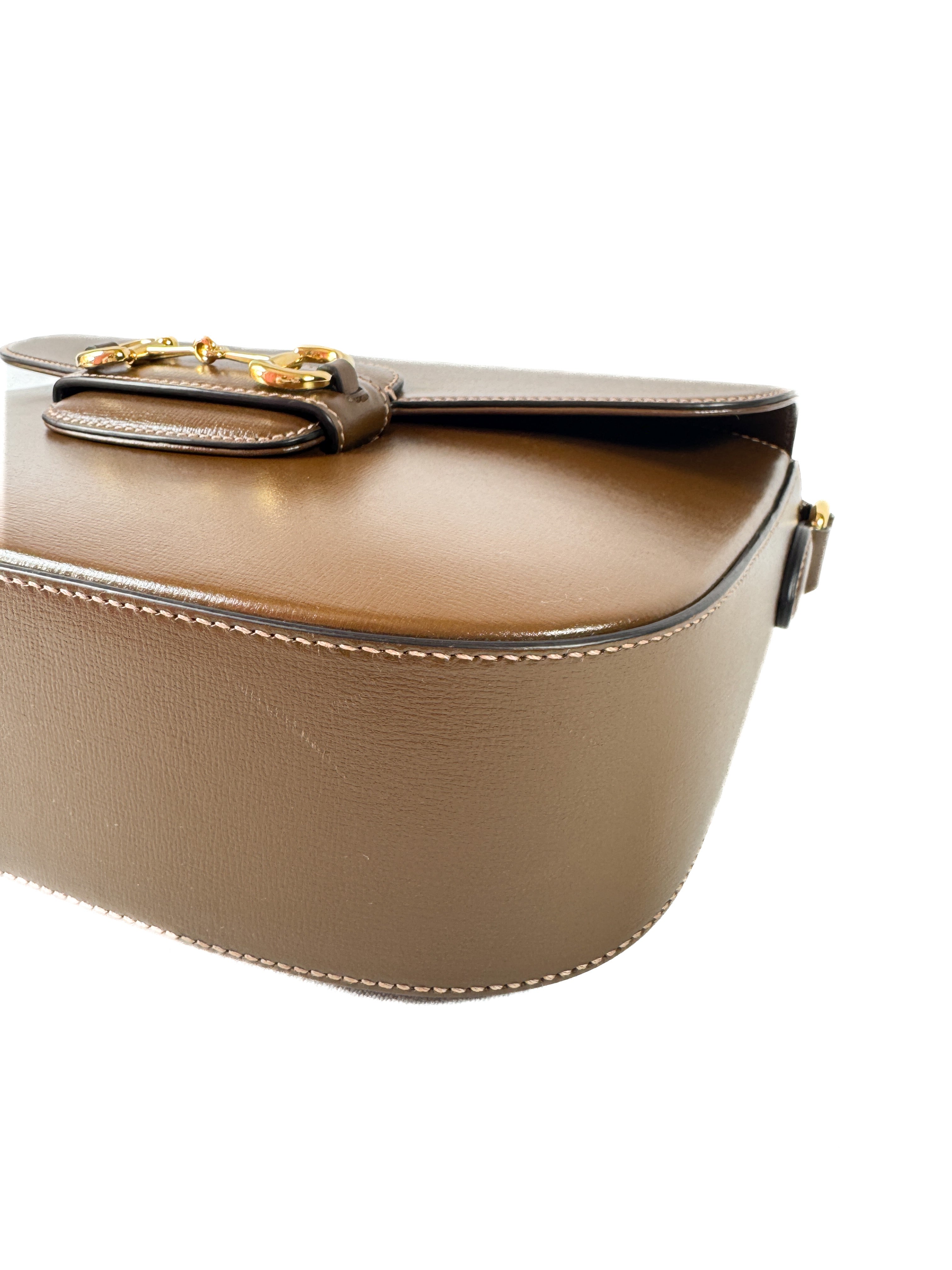 Gucci brown Horsebit 1955 shoulder bag 213317