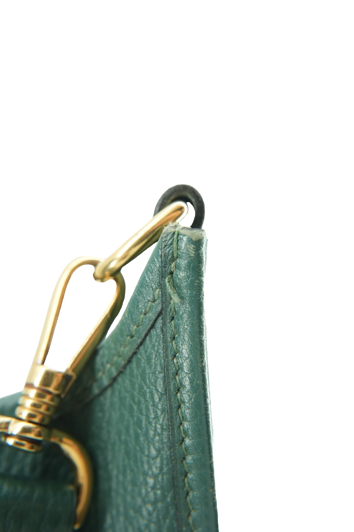 Hermès dark green Evelyne I GM Courchevel (Y)