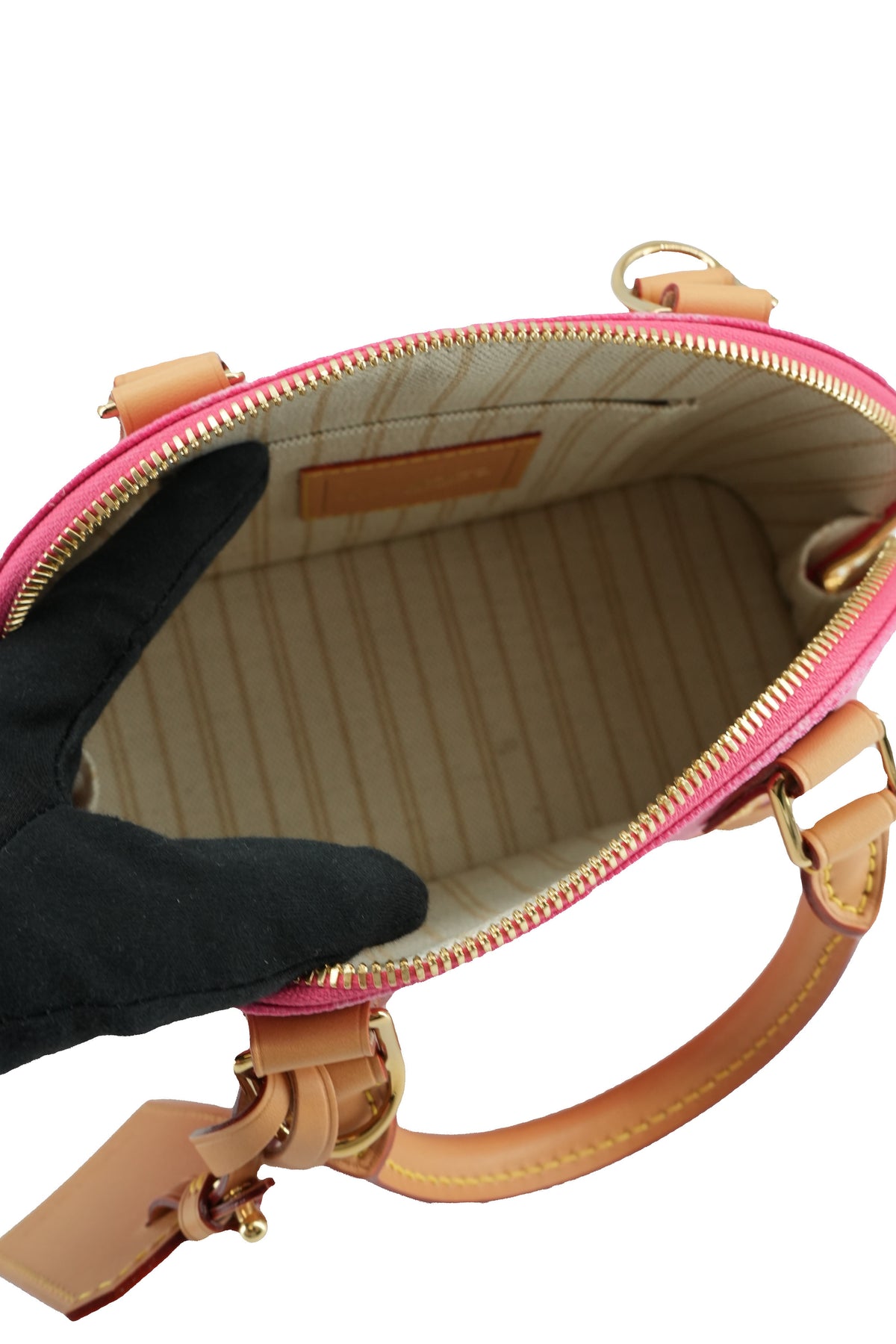 Louis Vuitton monogram Origine pink Alma BB NFC